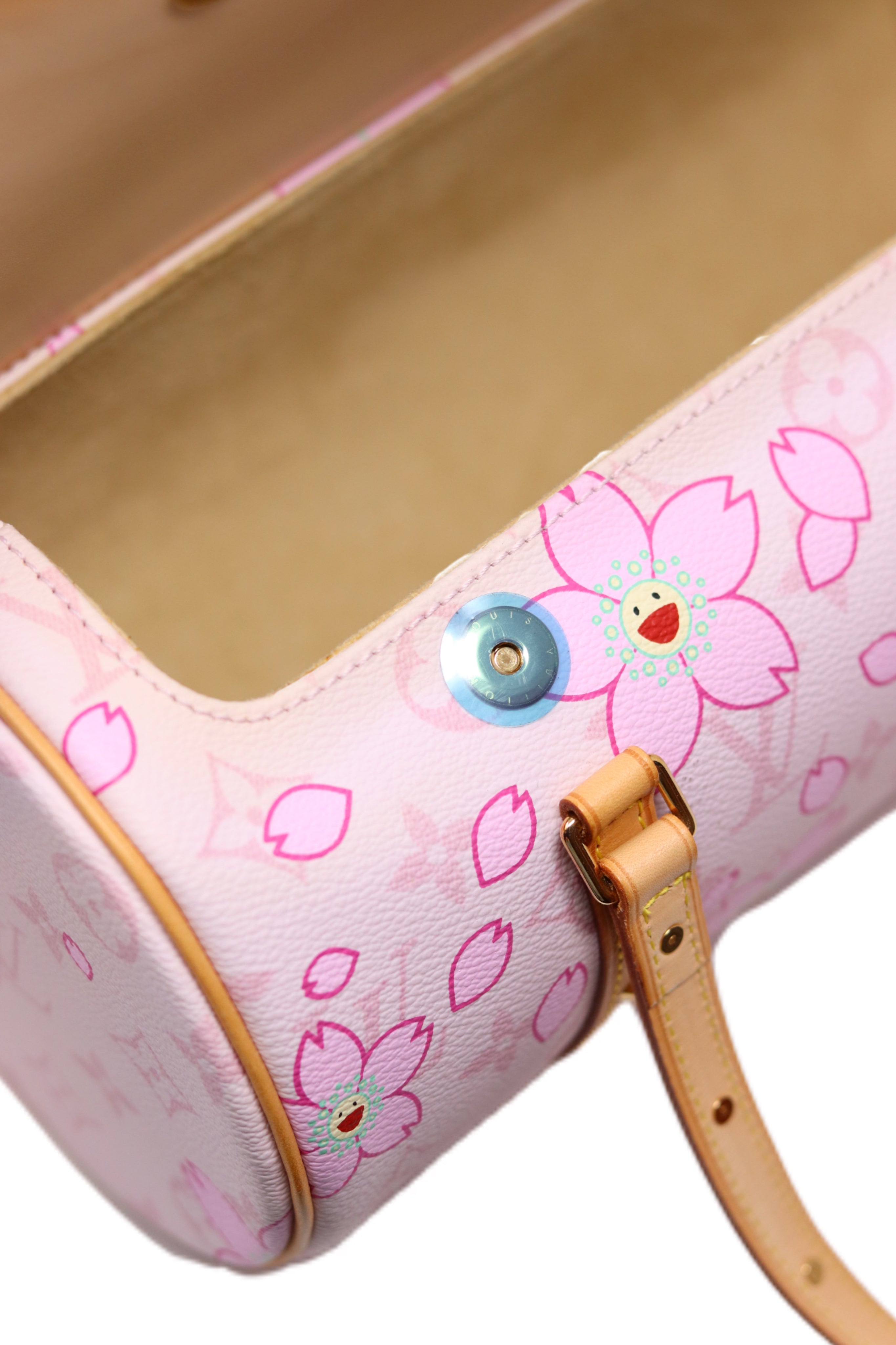 LOUIS VUITTON 2003 PAPILLON 26 Pink MONOGRAM CHERRY BLOSSOM