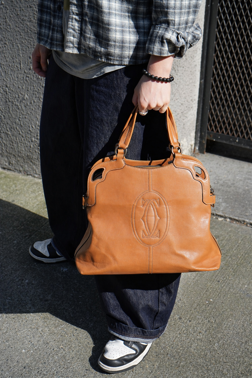 Cartier Brown Leather Small Marcello de Cartier Bag