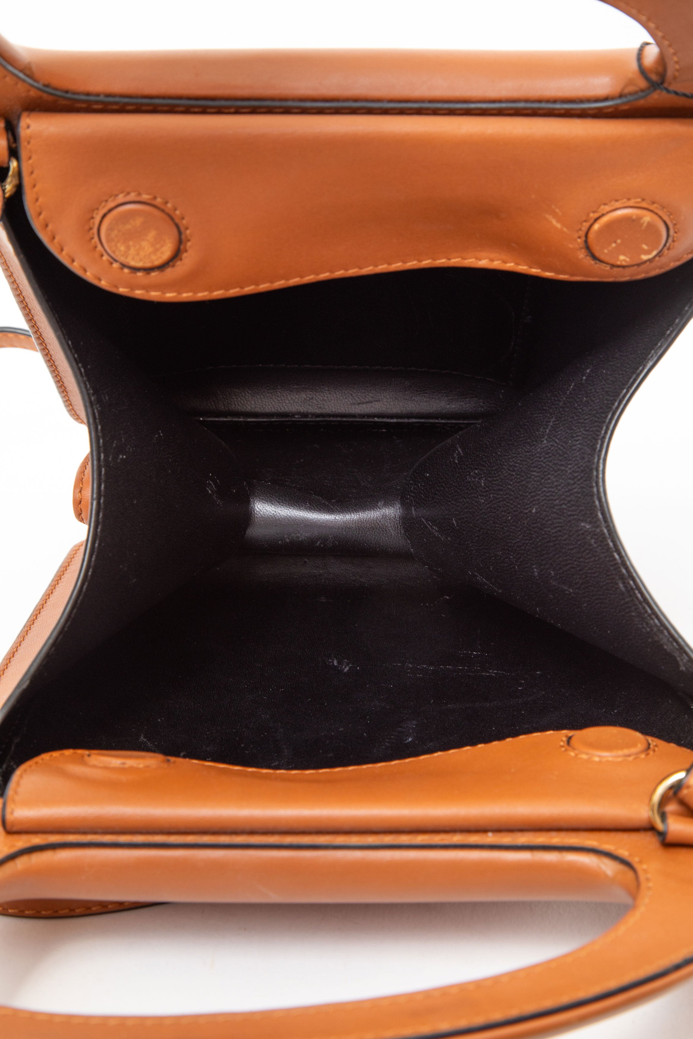 Loewe 2019 Calfskin Architects D Bag Tan With Strap