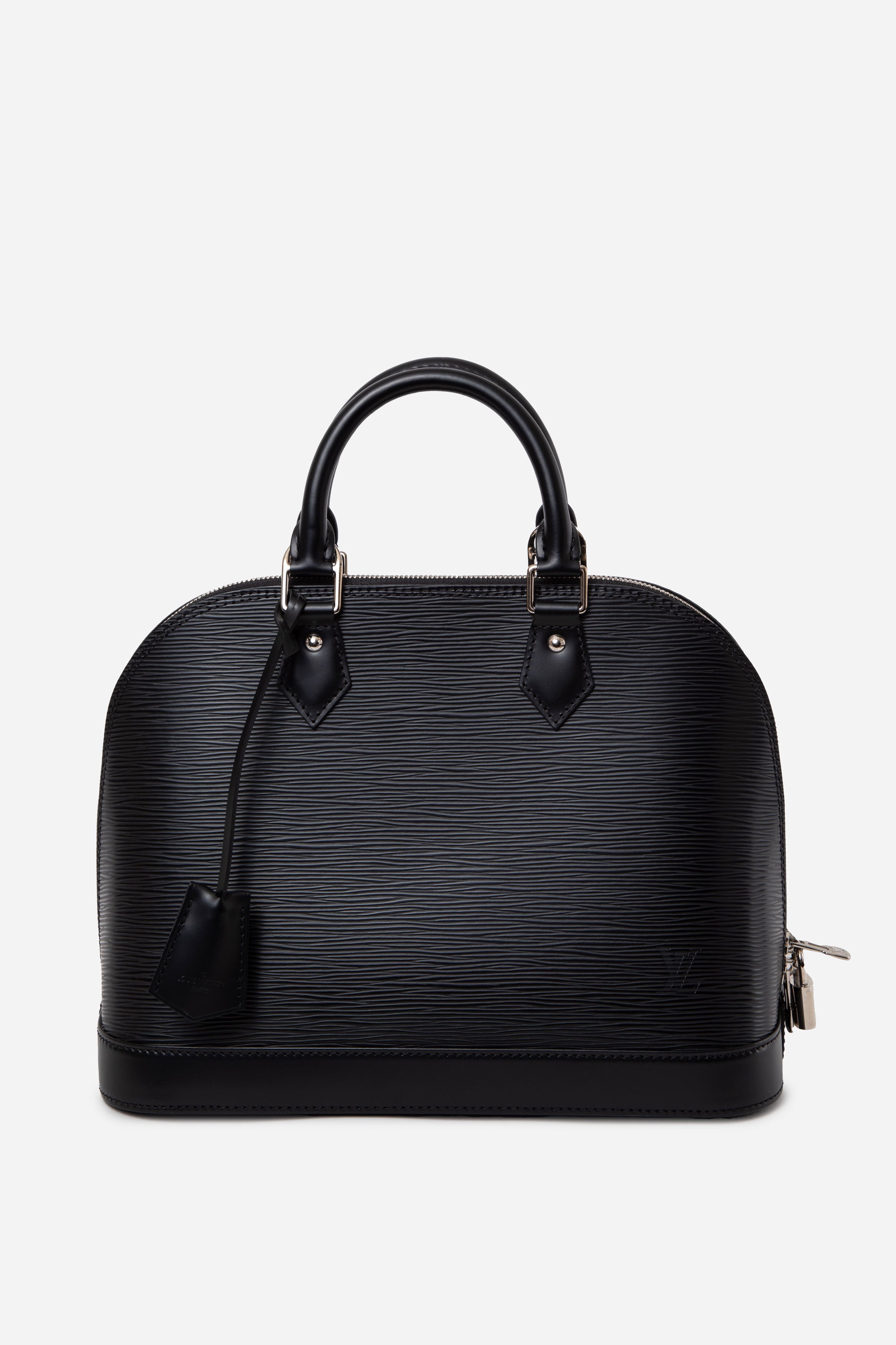 Louis Vuitton 2016 Black Epi Alma PM Top Handle Bag