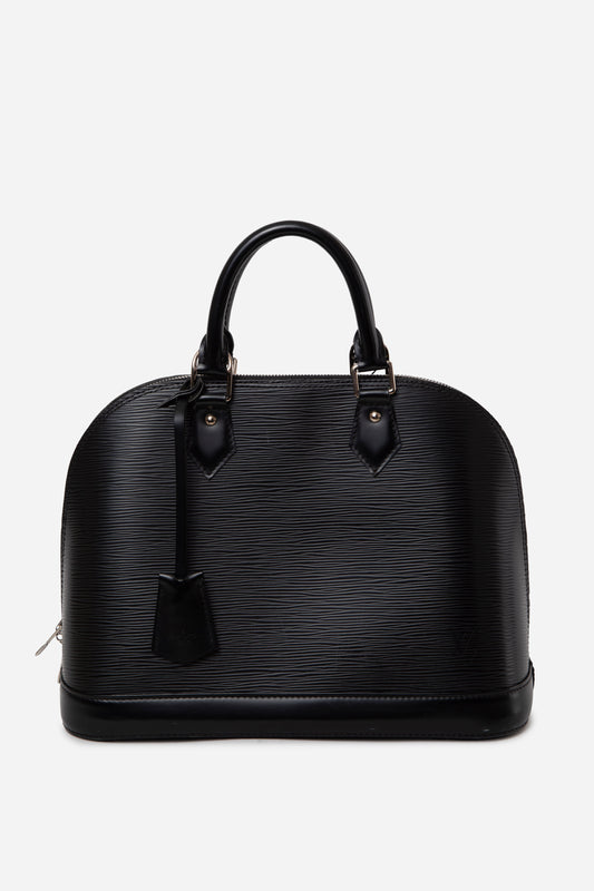 Louis Vuitton 2013 Black Epi Alma PM Top Handle Bag