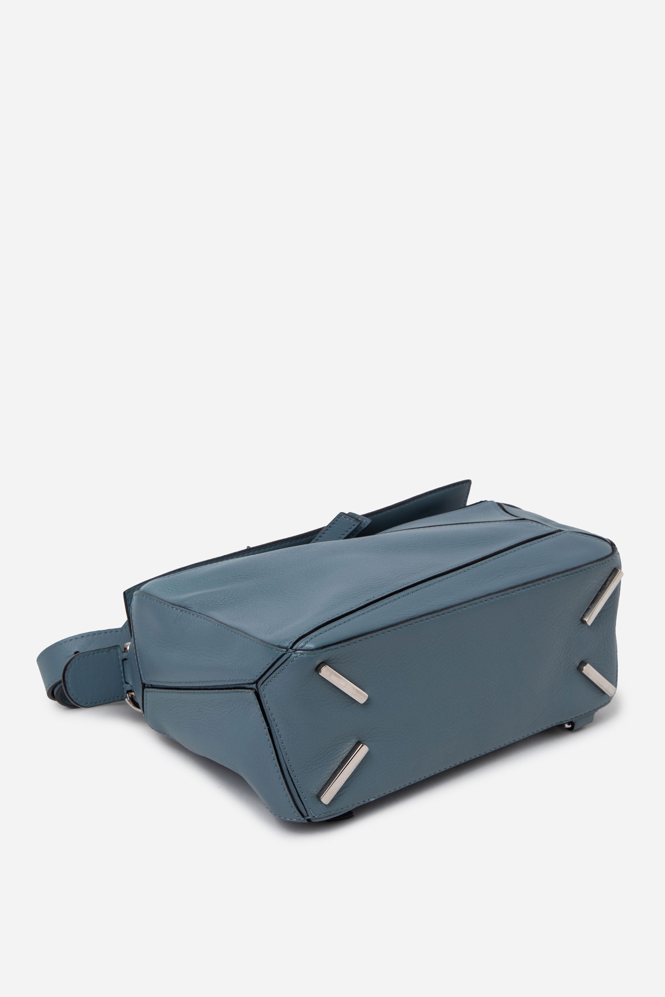 Loewe 2015 Small Calfskin Puzzle Bag Blue