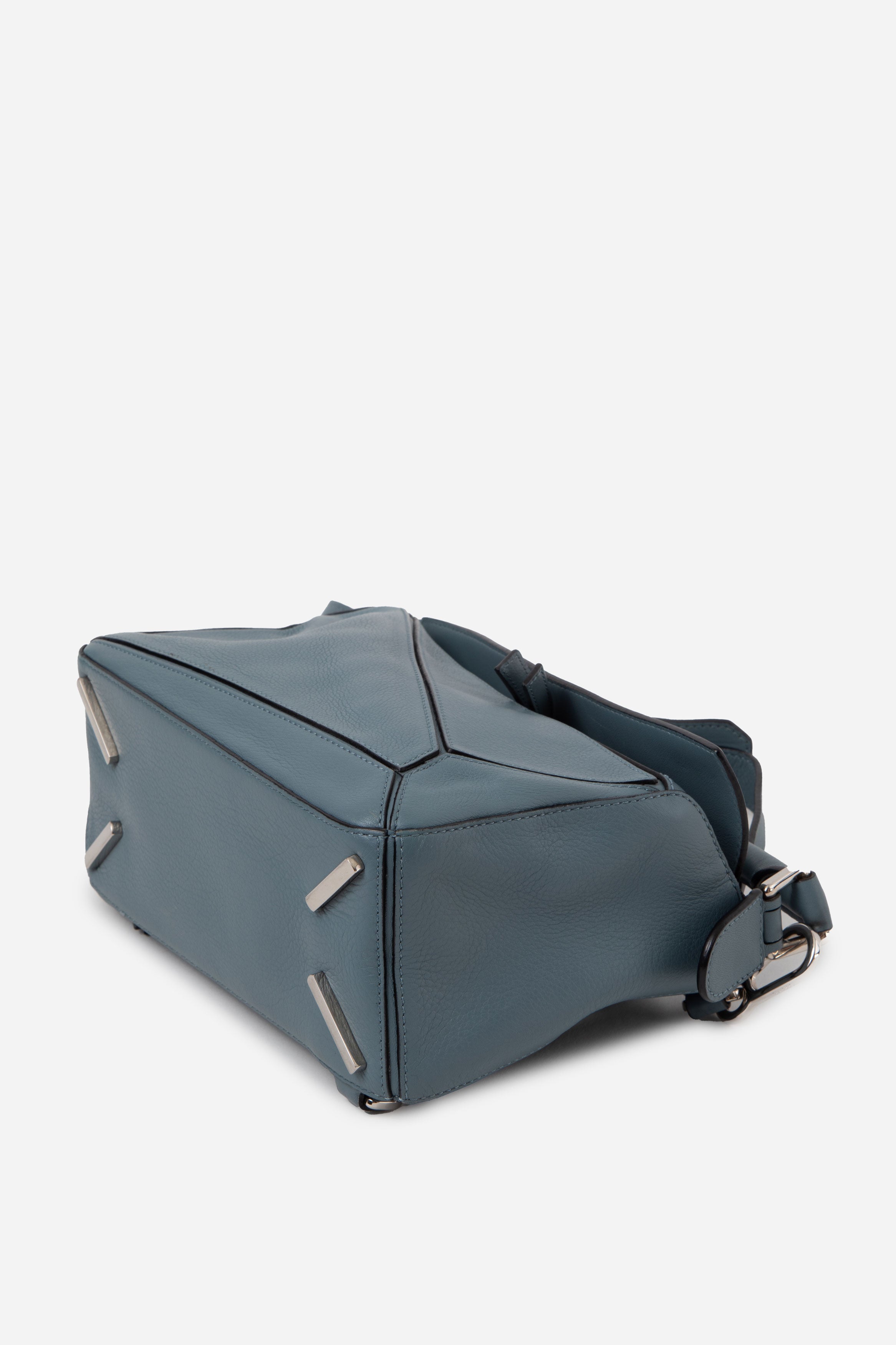 Loewe 2015 Small Calfskin Puzzle Bag Blue