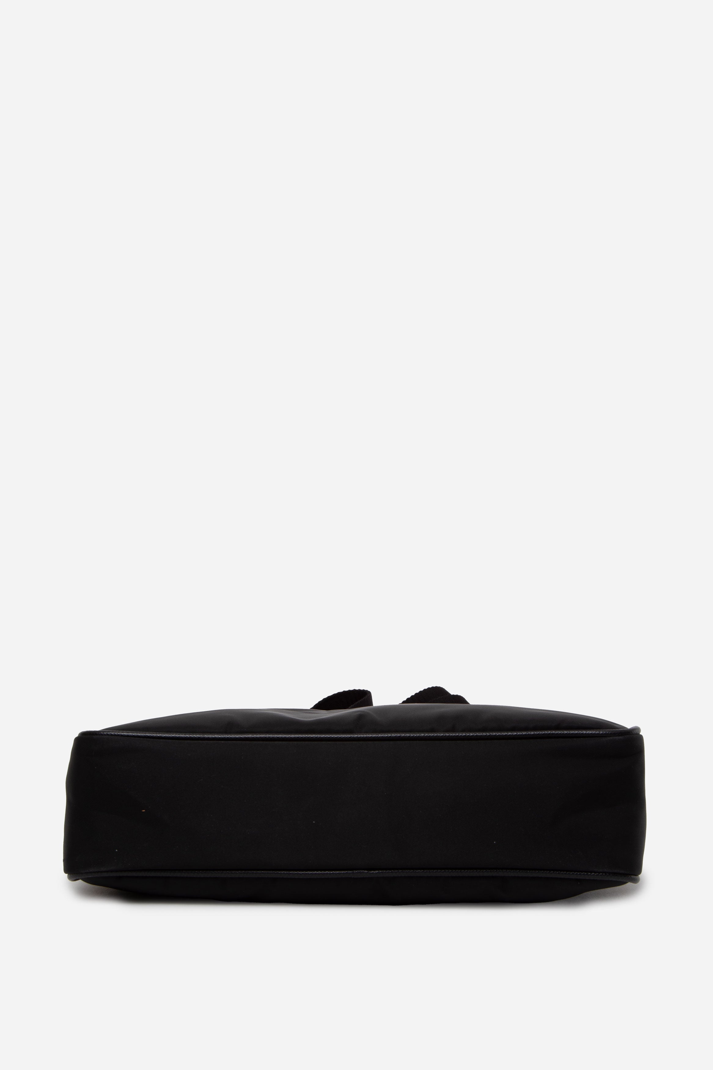 Prada Black Re-Nylon and Saffiano Leather Shoulder Bag
