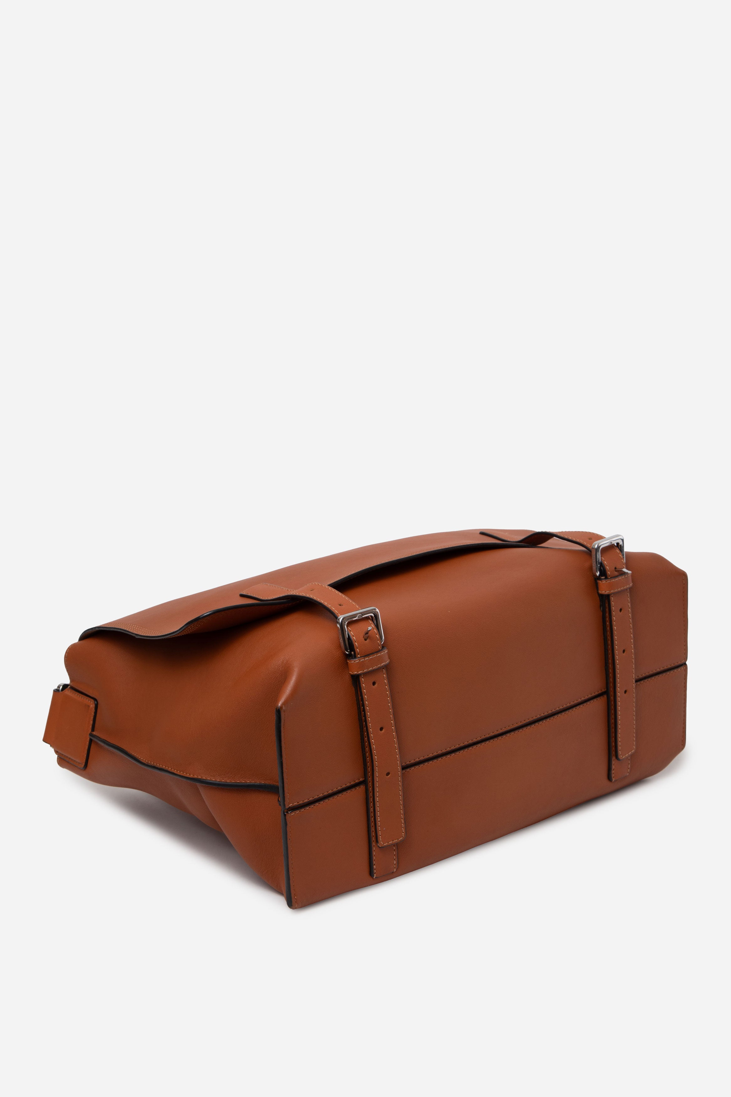 Loewe 2016 Brown Leather Messenger Bag