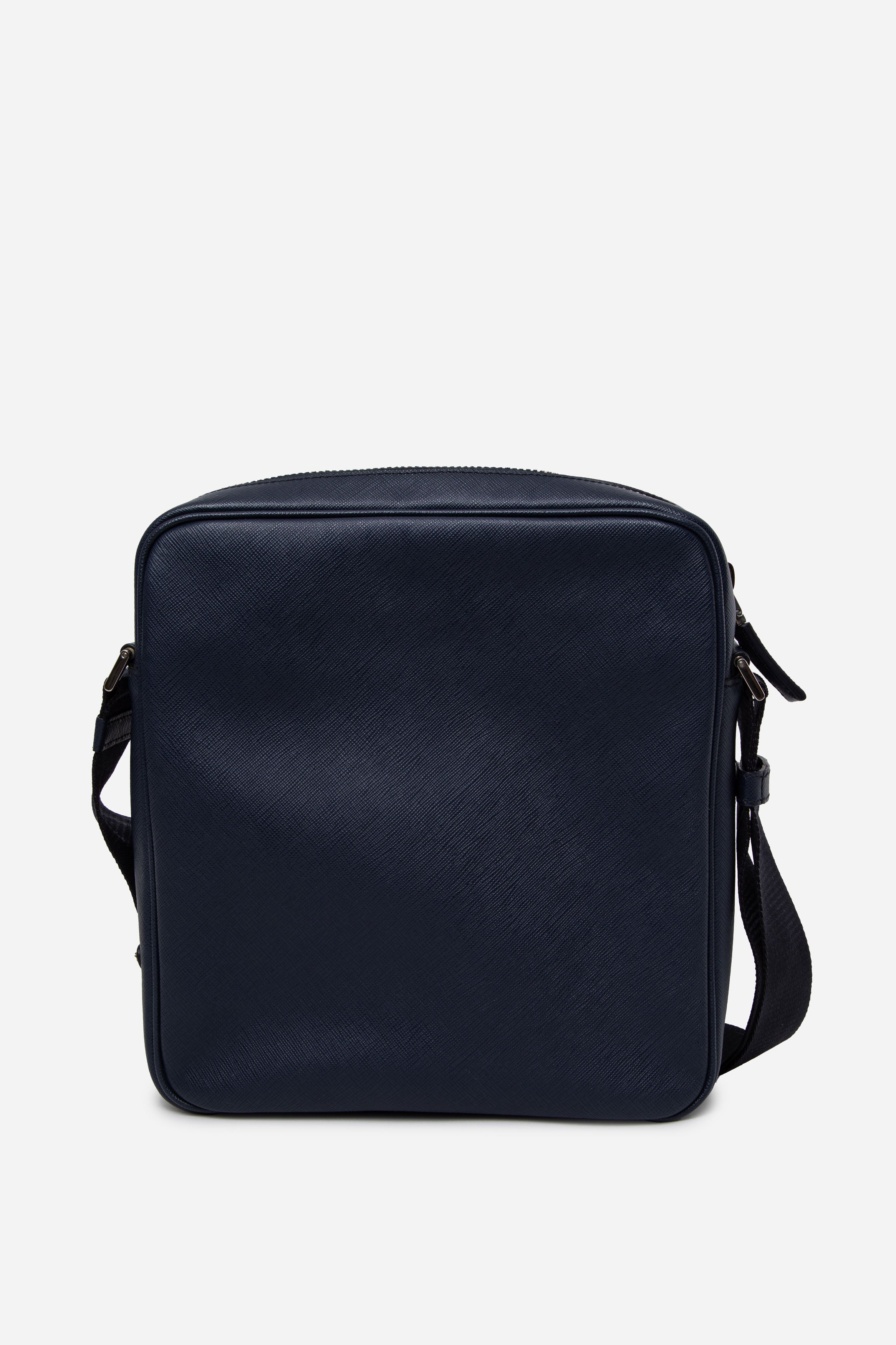 Prada Saffiano Messenger Bag Navy