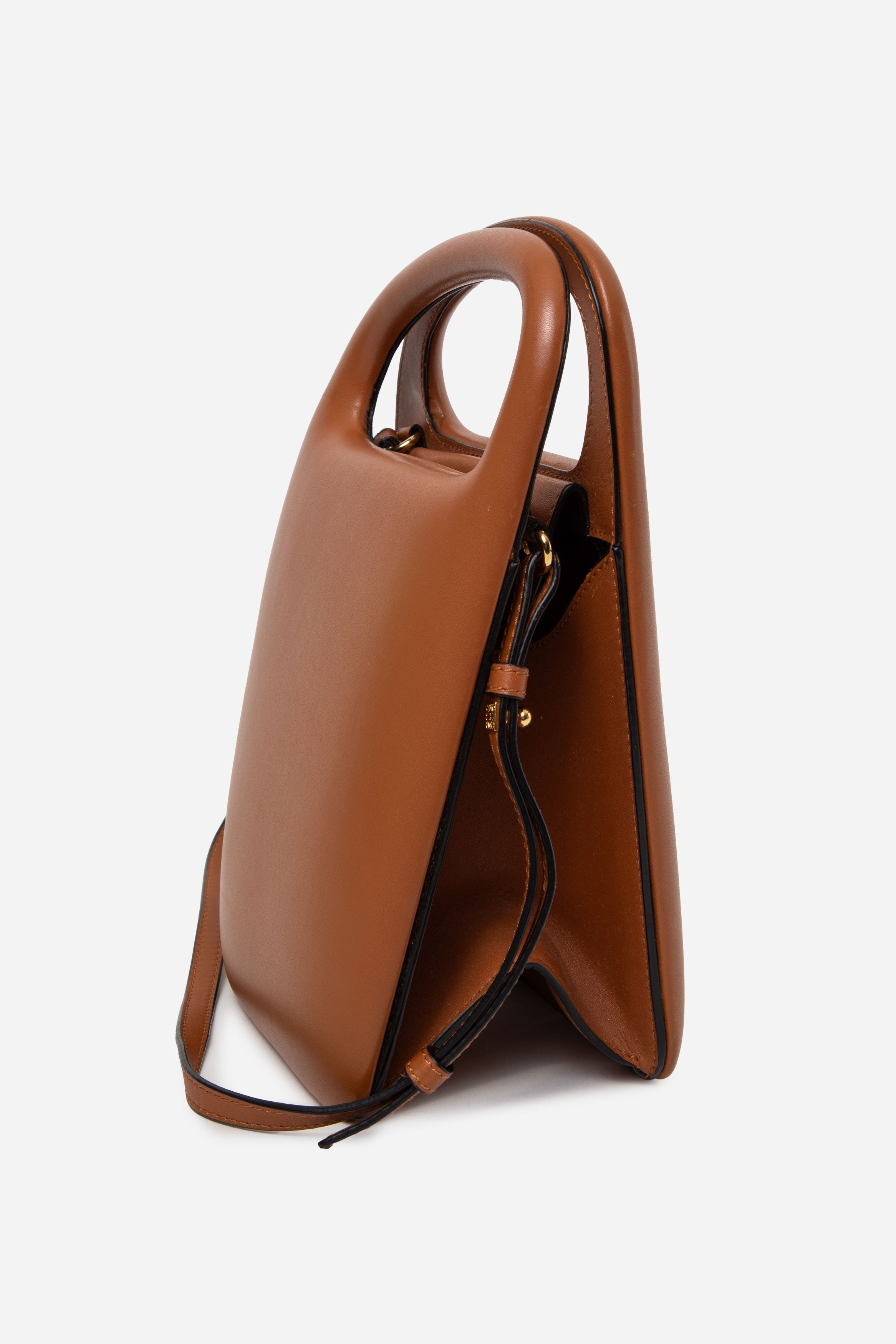 Loewe 2019 Calfskin Architects D Bag Tan With Strap