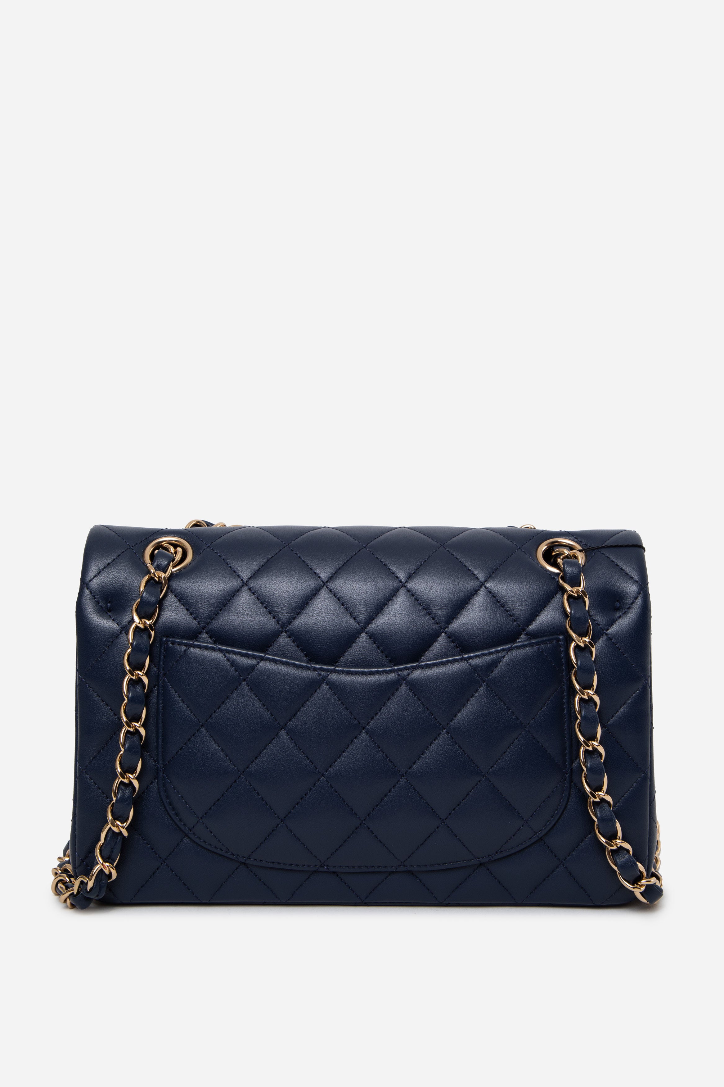 Pre-Owned Chanel Navy 2022 Classic Double Flap Small