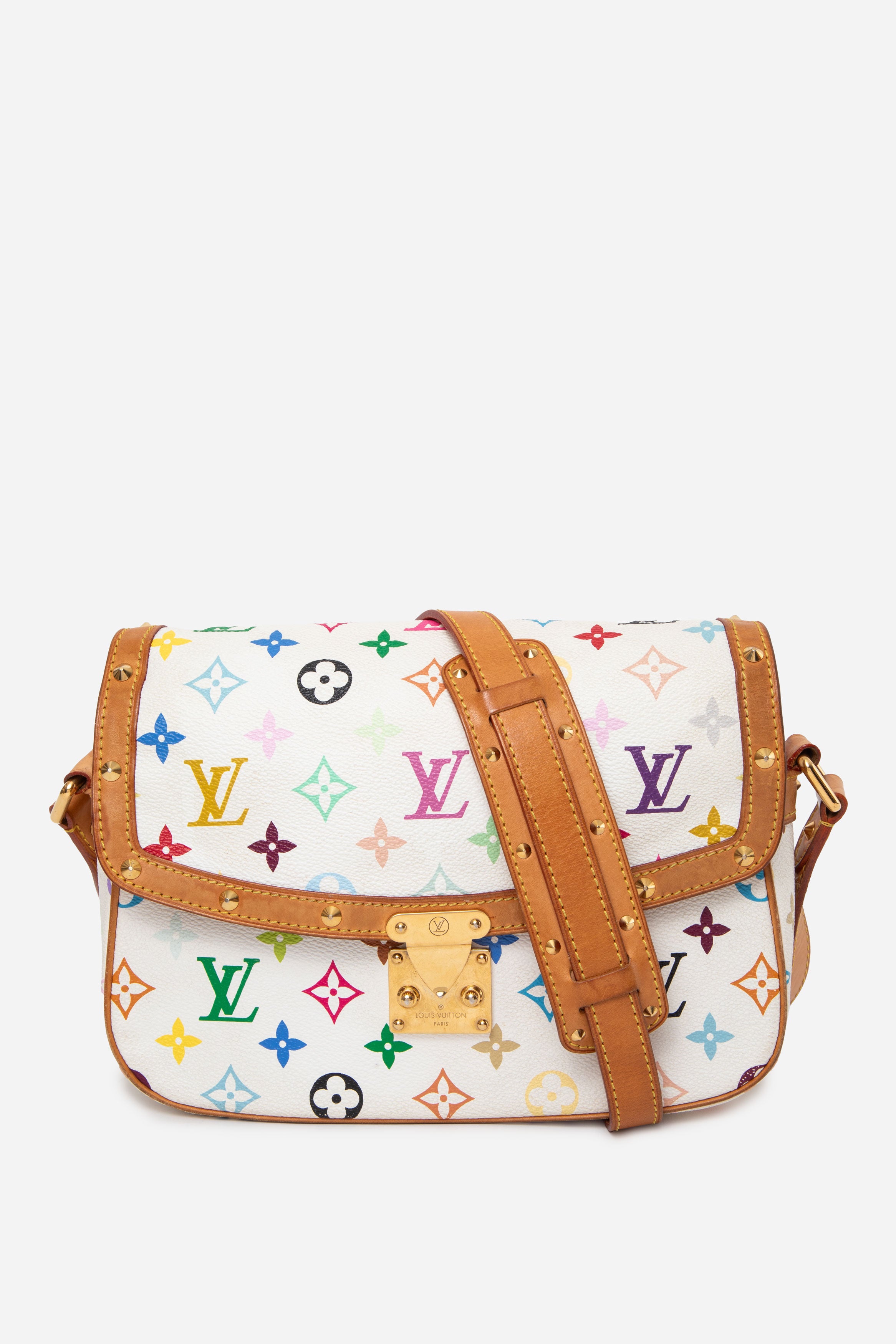 Louis Vuitton 2004 Monogram Multicolor Sologne White