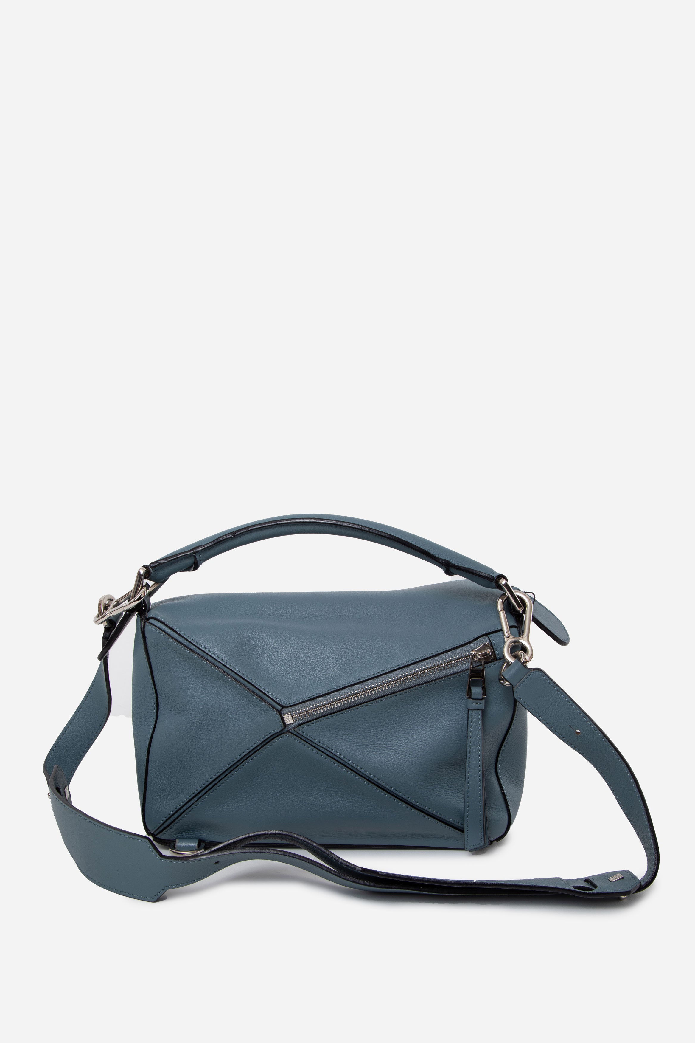 Loewe 2015 Small Calfskin Puzzle Bag Blue