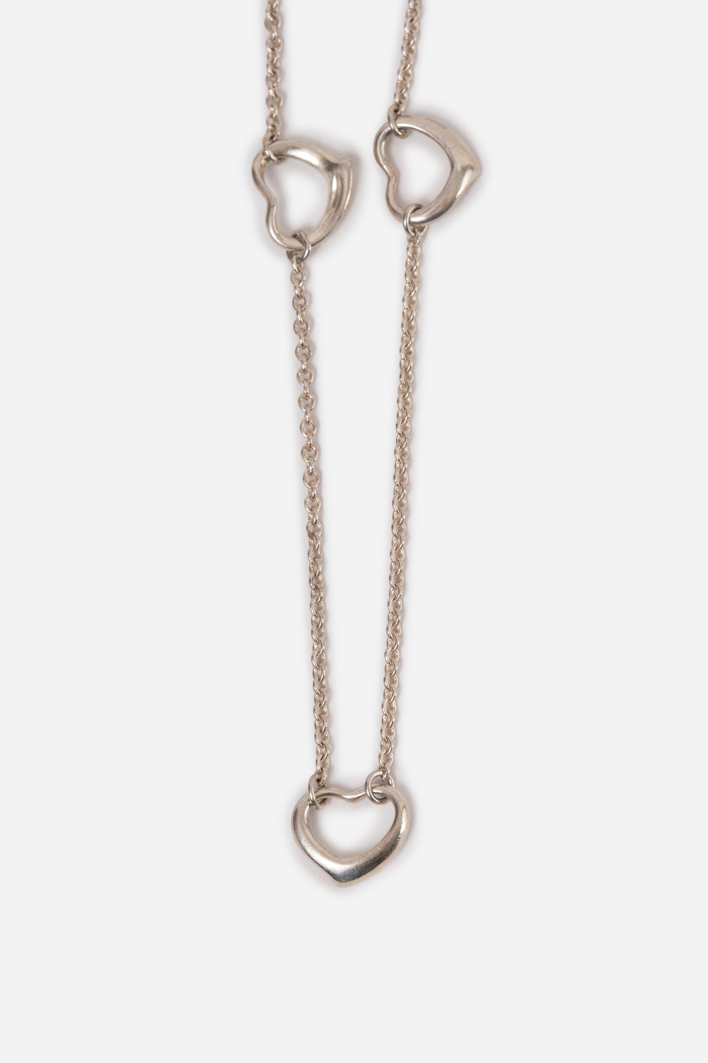 Tiffany Sterling Silver Peretti Triple Heart Bracelet