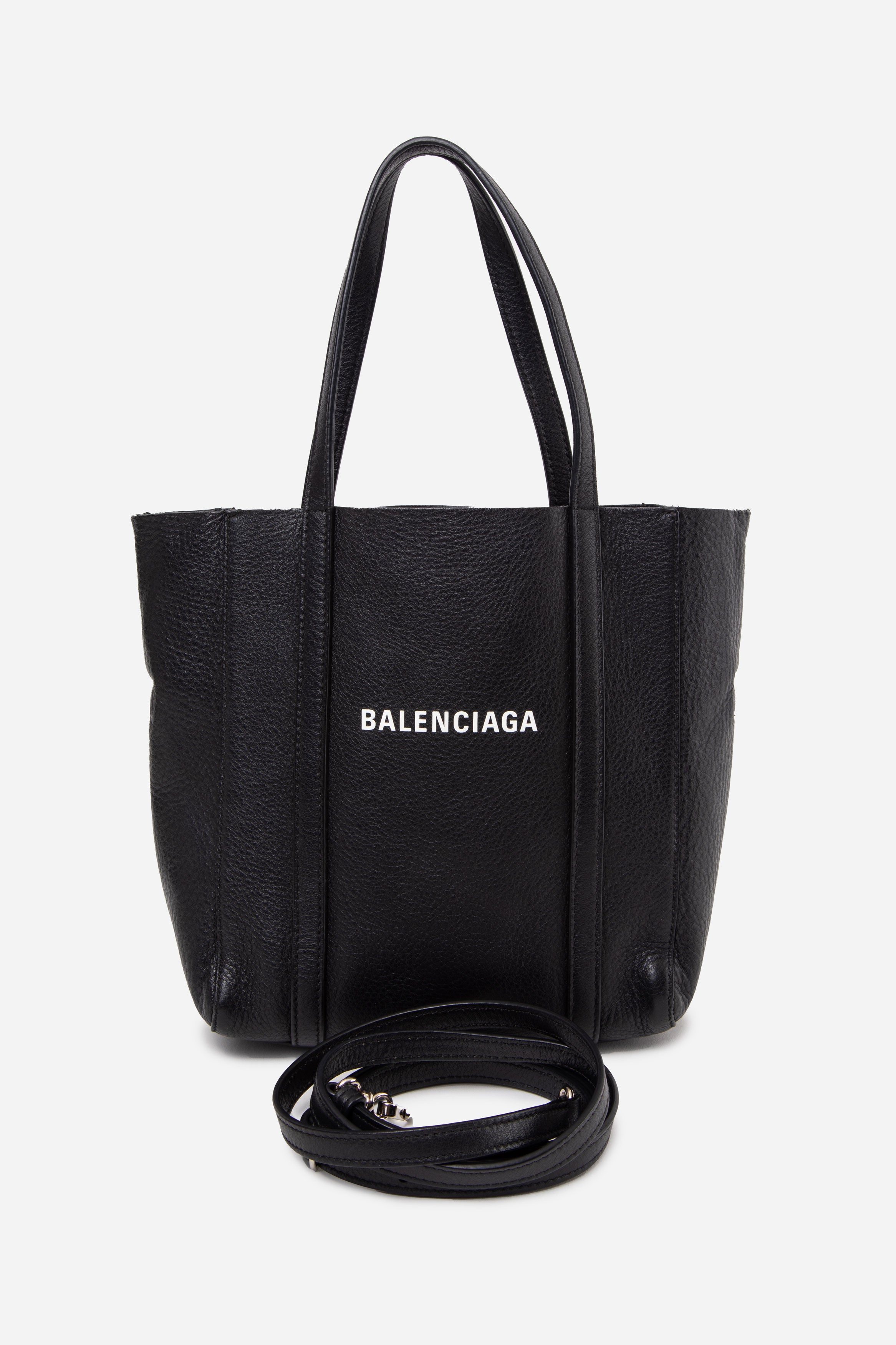 Balenciaga Black Calfskin XXS Everyday Tote Bag With Strap