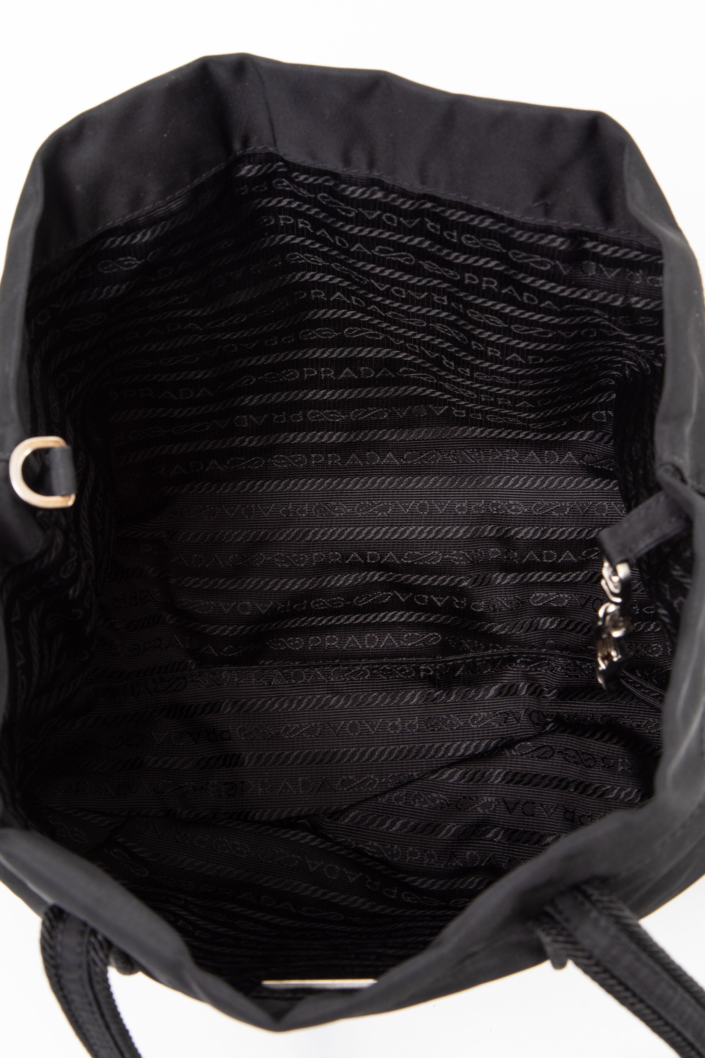 Prada Black Nylon Mini Tote Bag