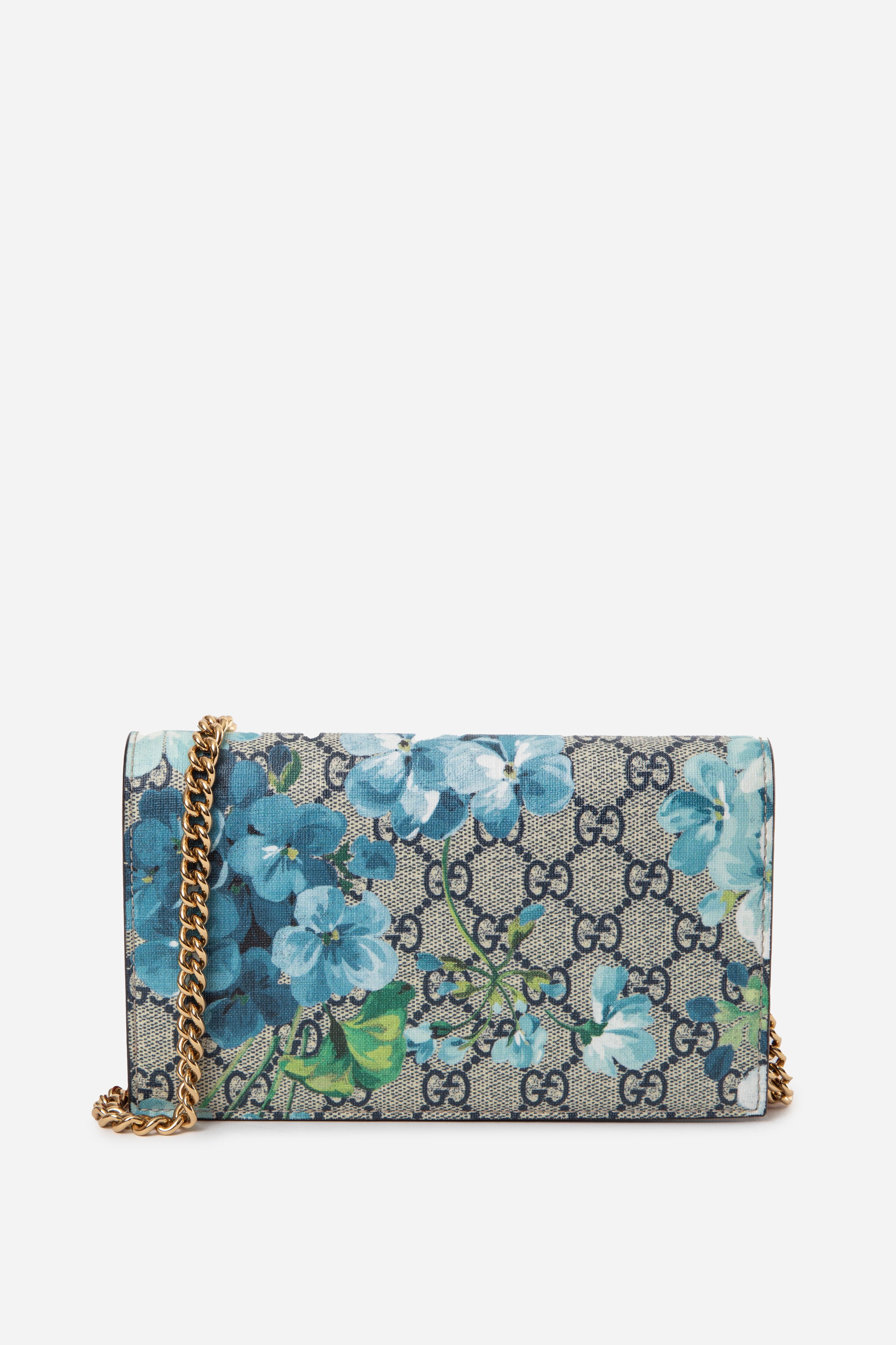 Gucci GG Supreme Blooms Wallet on Chain