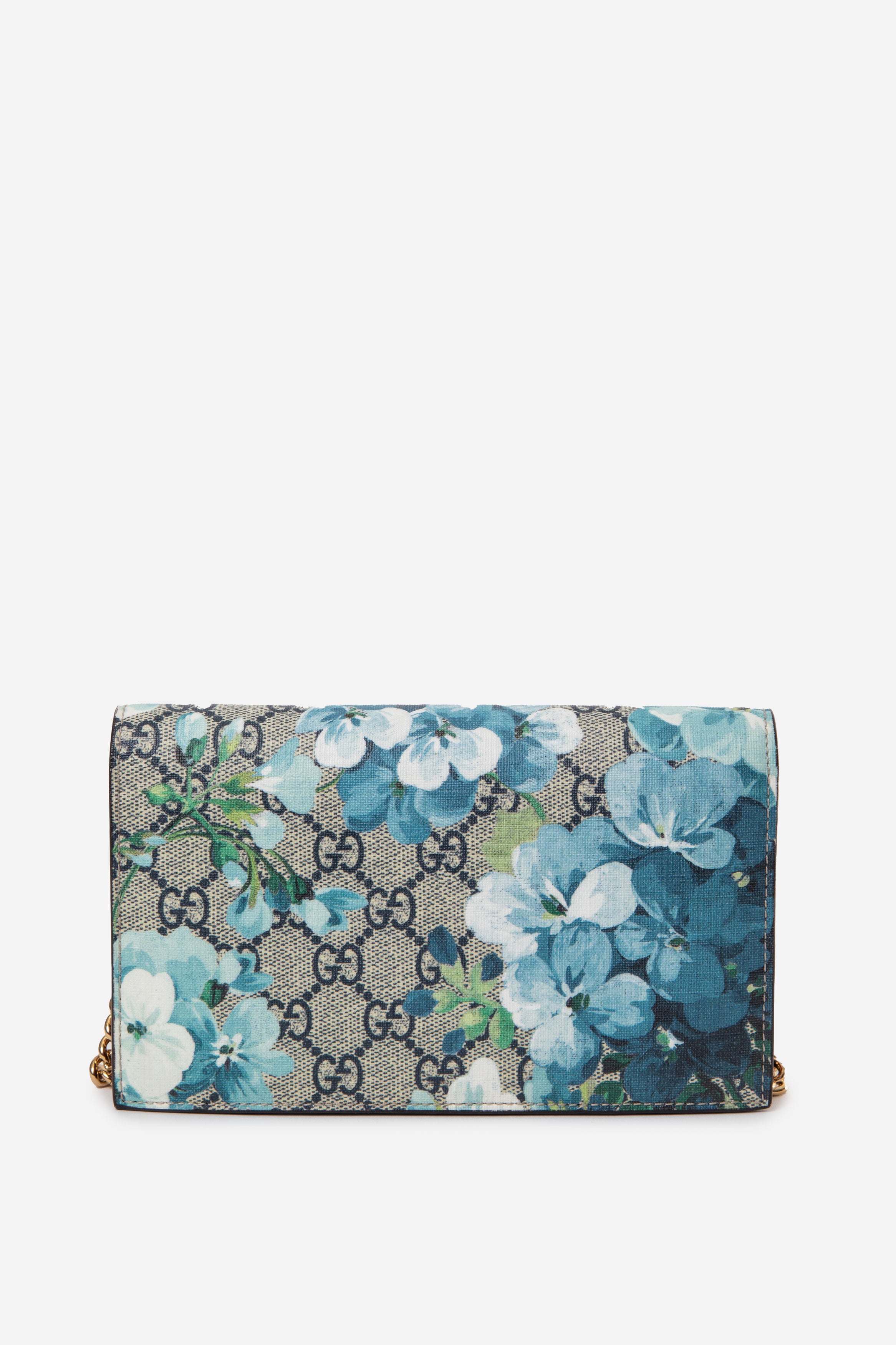 Gucci GG Supreme Blooms Wallet on Chain