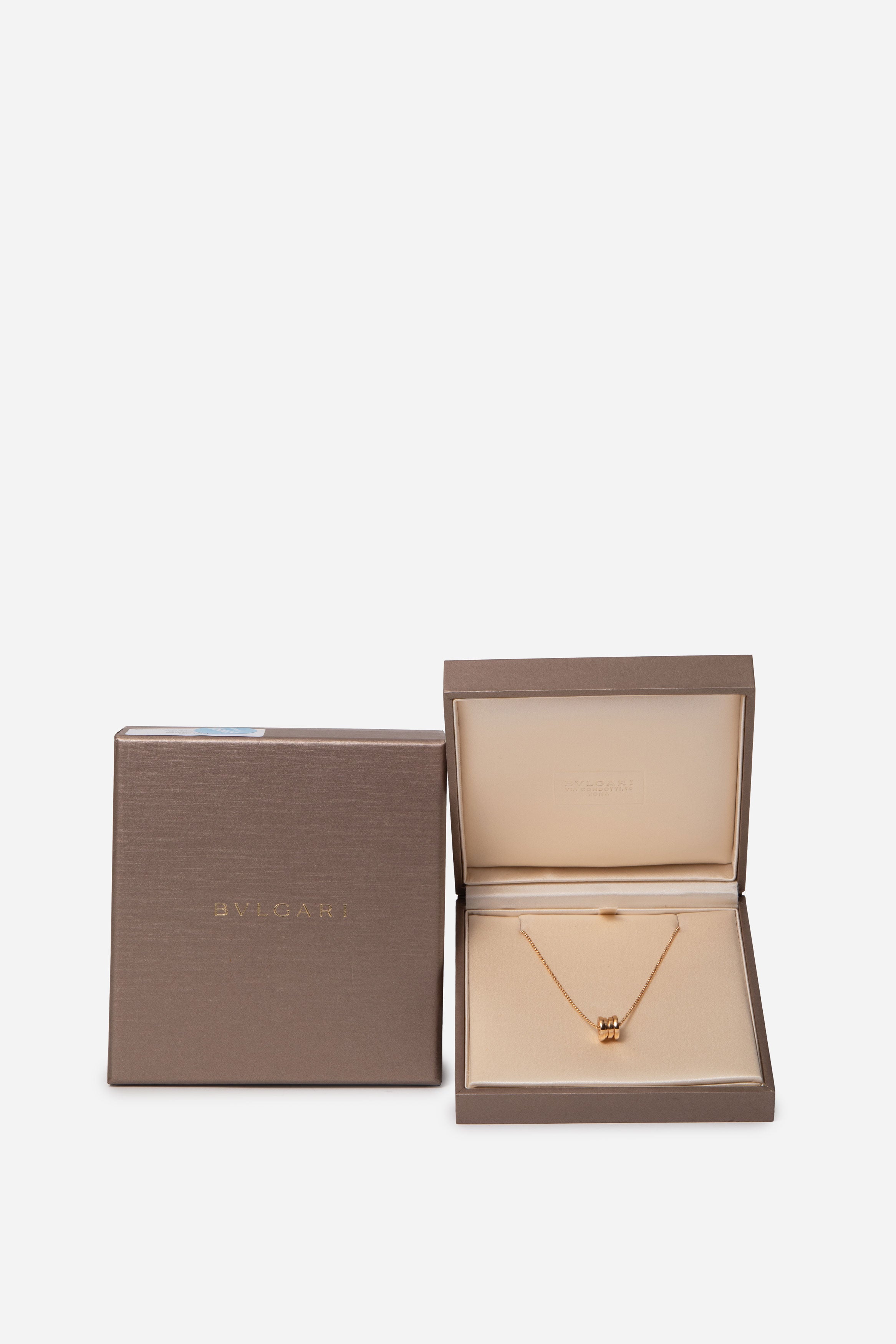 Bvlgari 18K  Rose Gold Mini B.zero1 Necklace