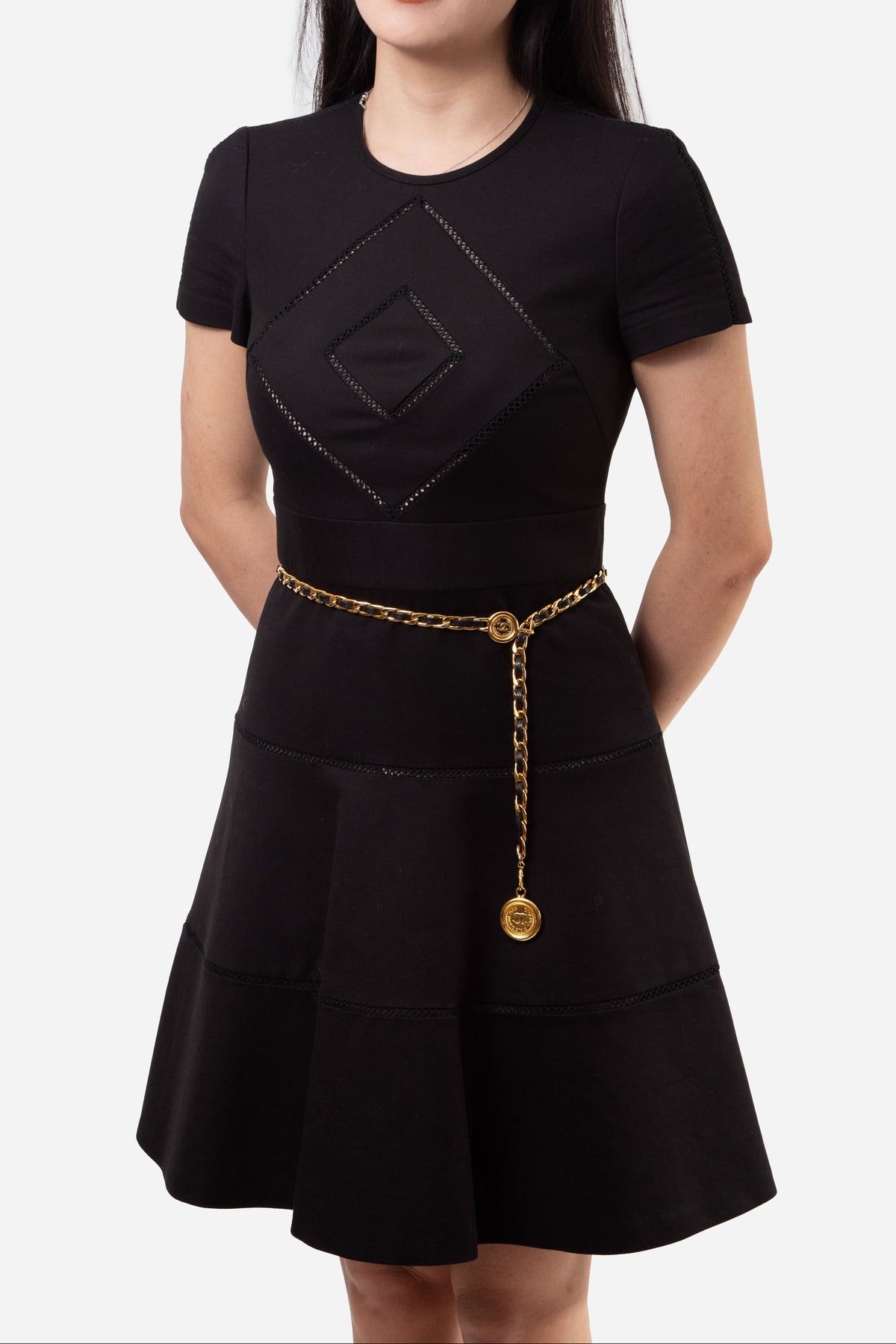 Pre-Owned Chanel 1995 Medallion Chain Belt