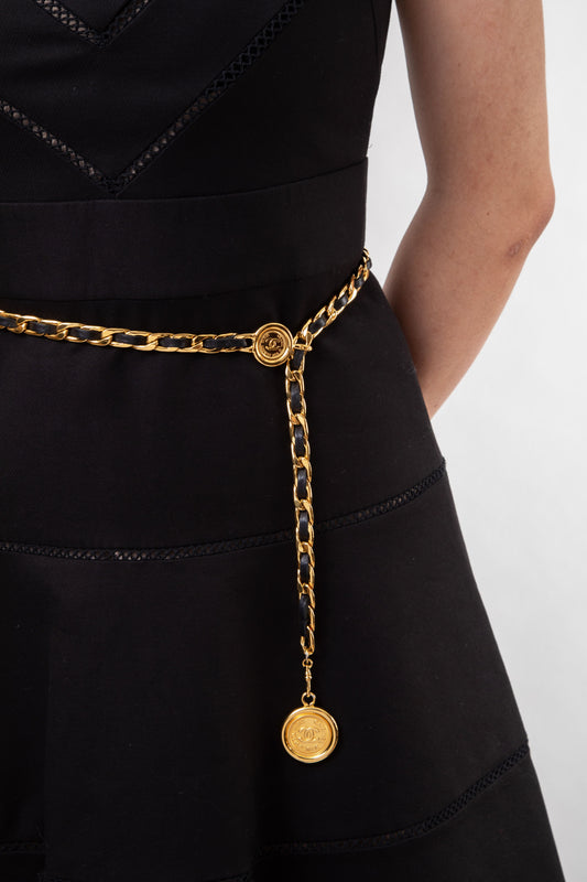 Pre-Owned Chanel Leather Chain Belt