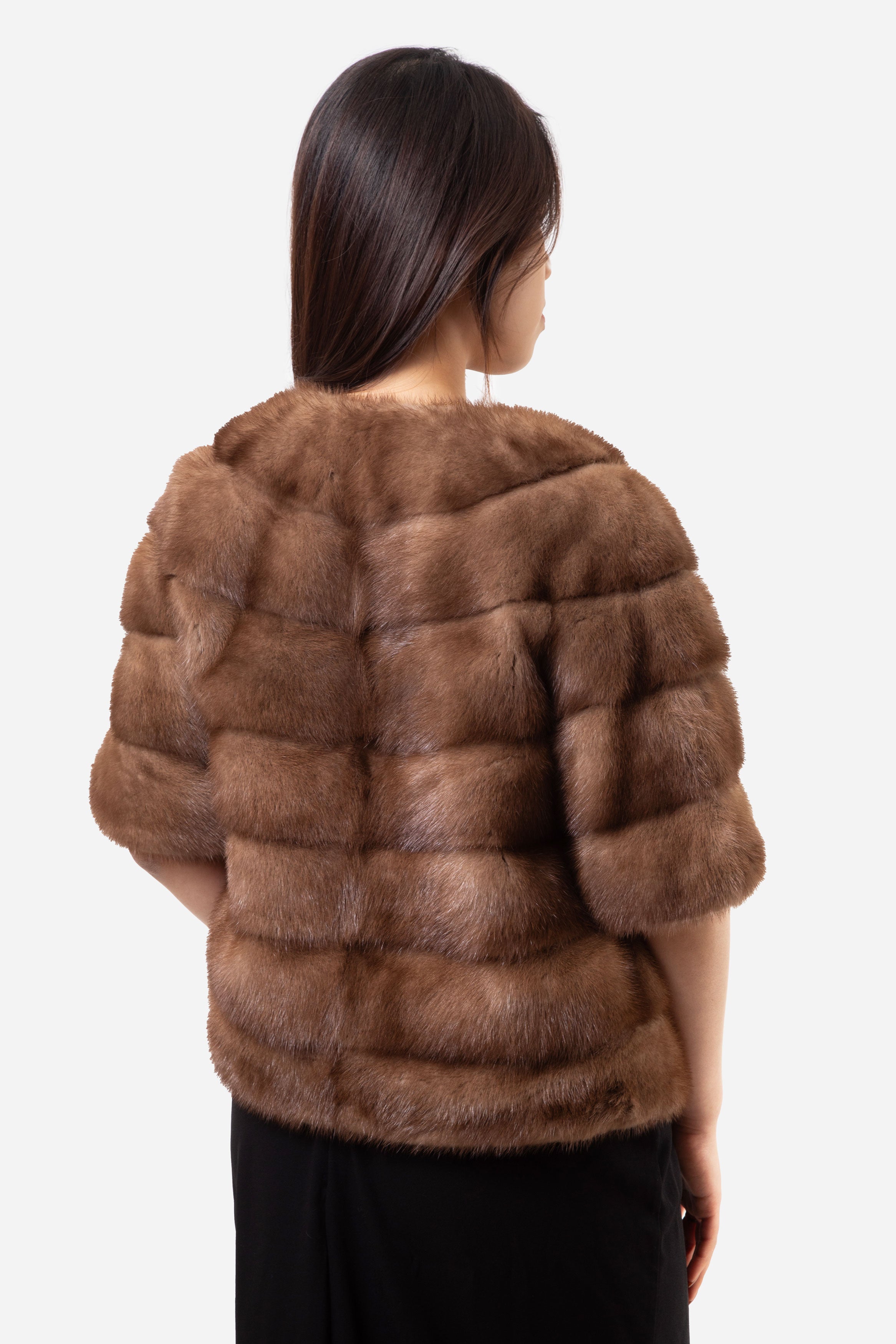 Max Mara Brown Angora Jacket Size 8