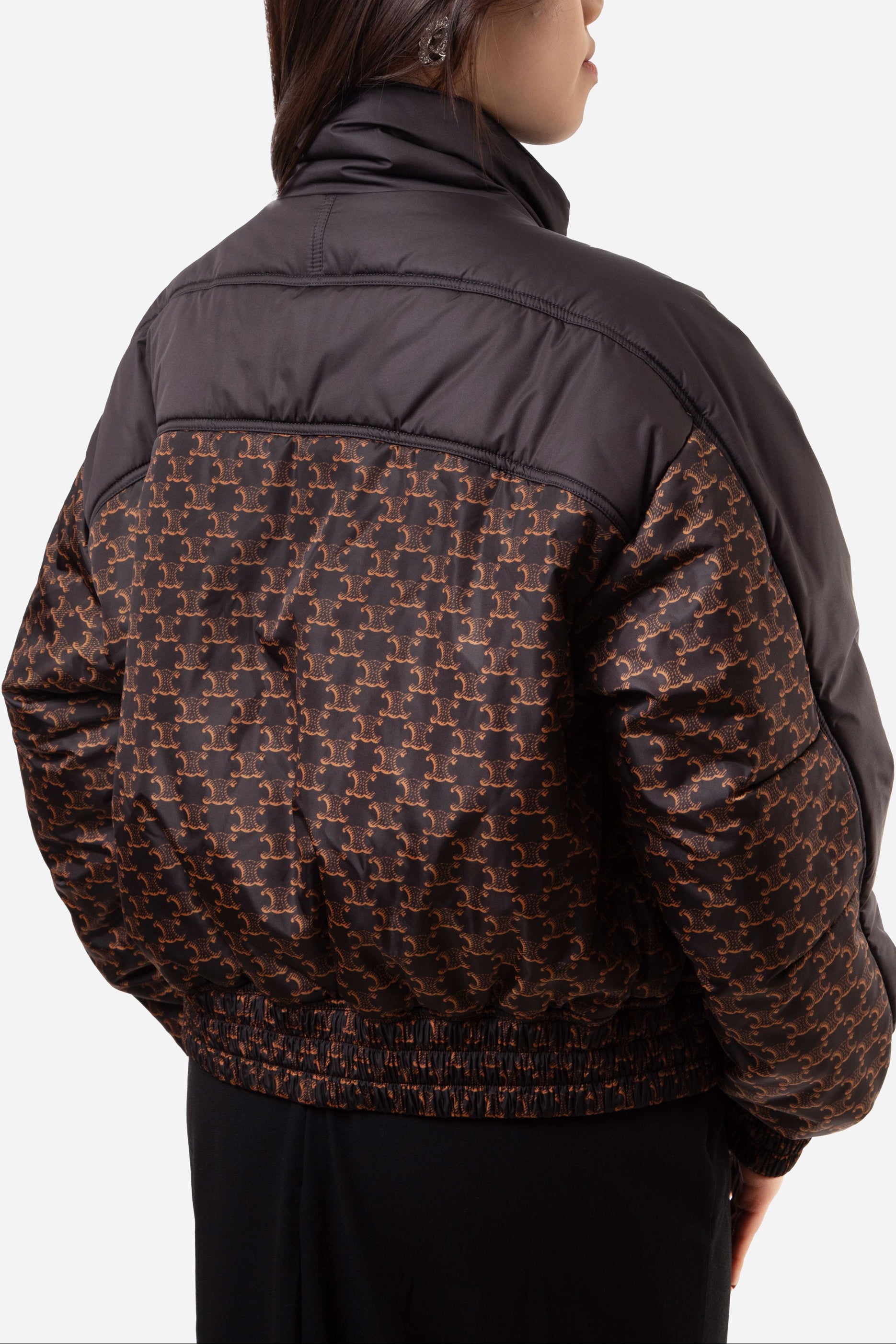 Celine Triomphe Monogram Puffer Jacket Size 38