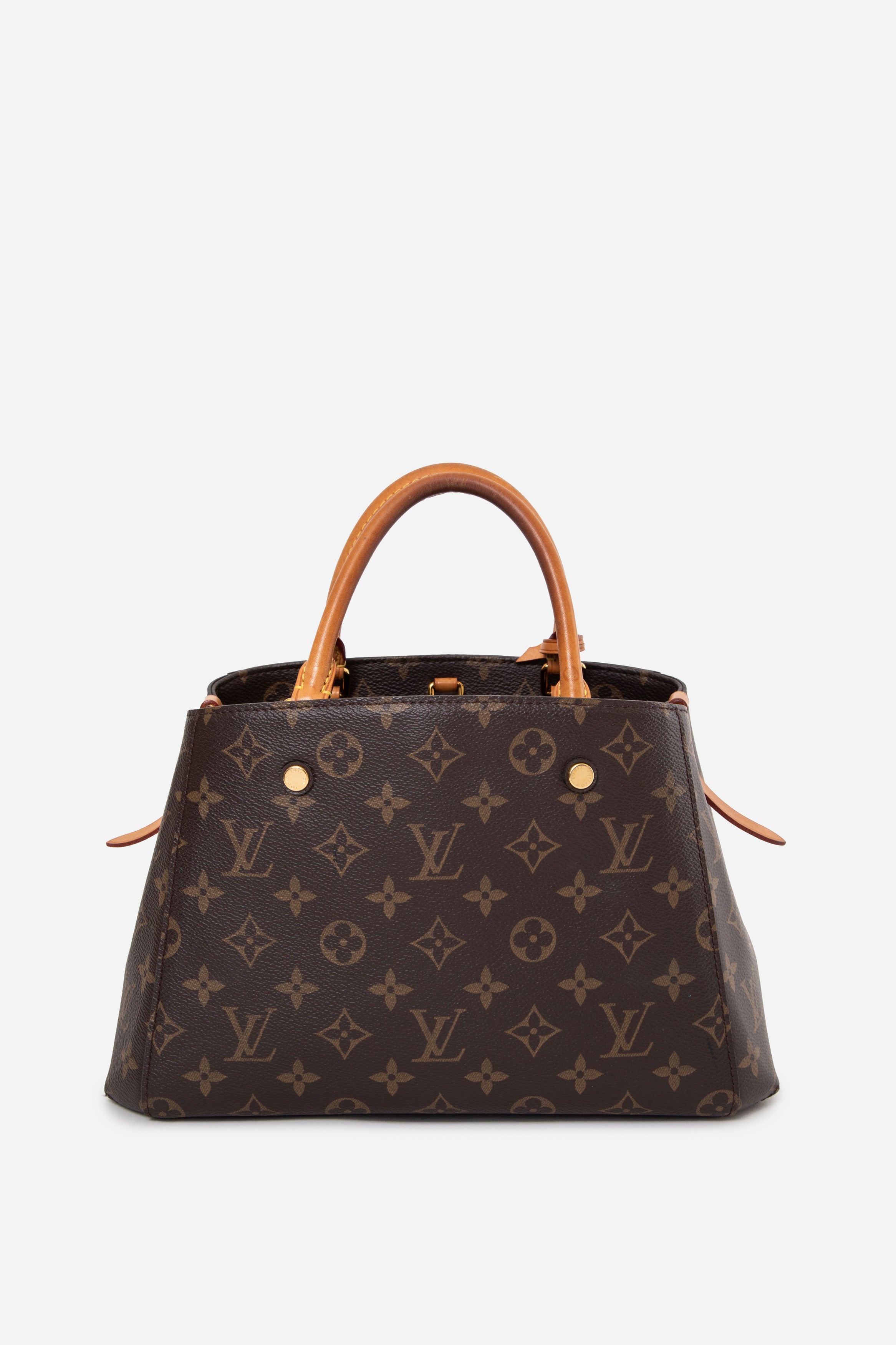 Louis Vuitton 2017 Monogram Montaigne BB Top Handle Bag With Strap