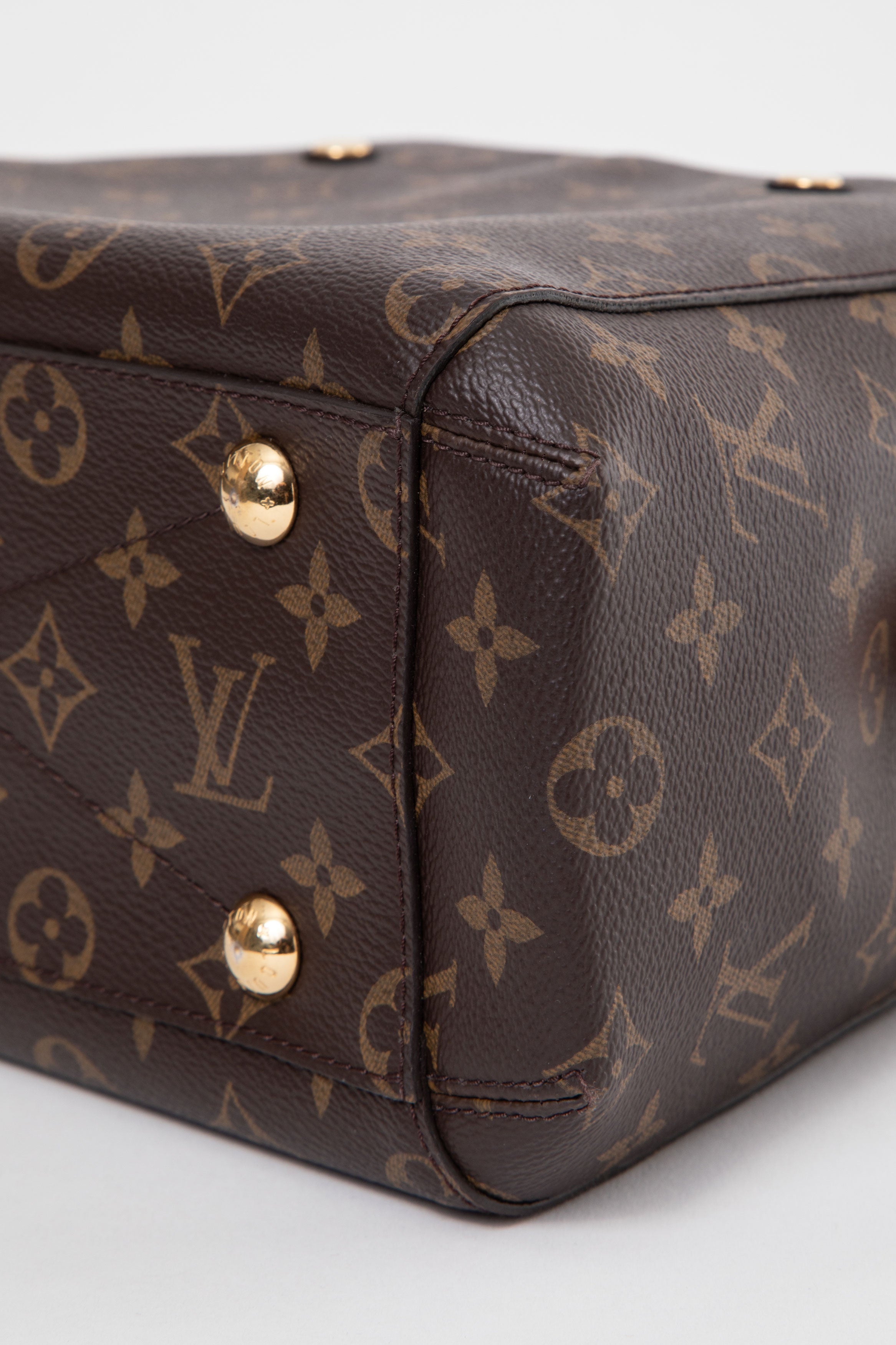 Louis Vuitton 2017 Monogram Montaigne BB Top Handle Bag With Strap
