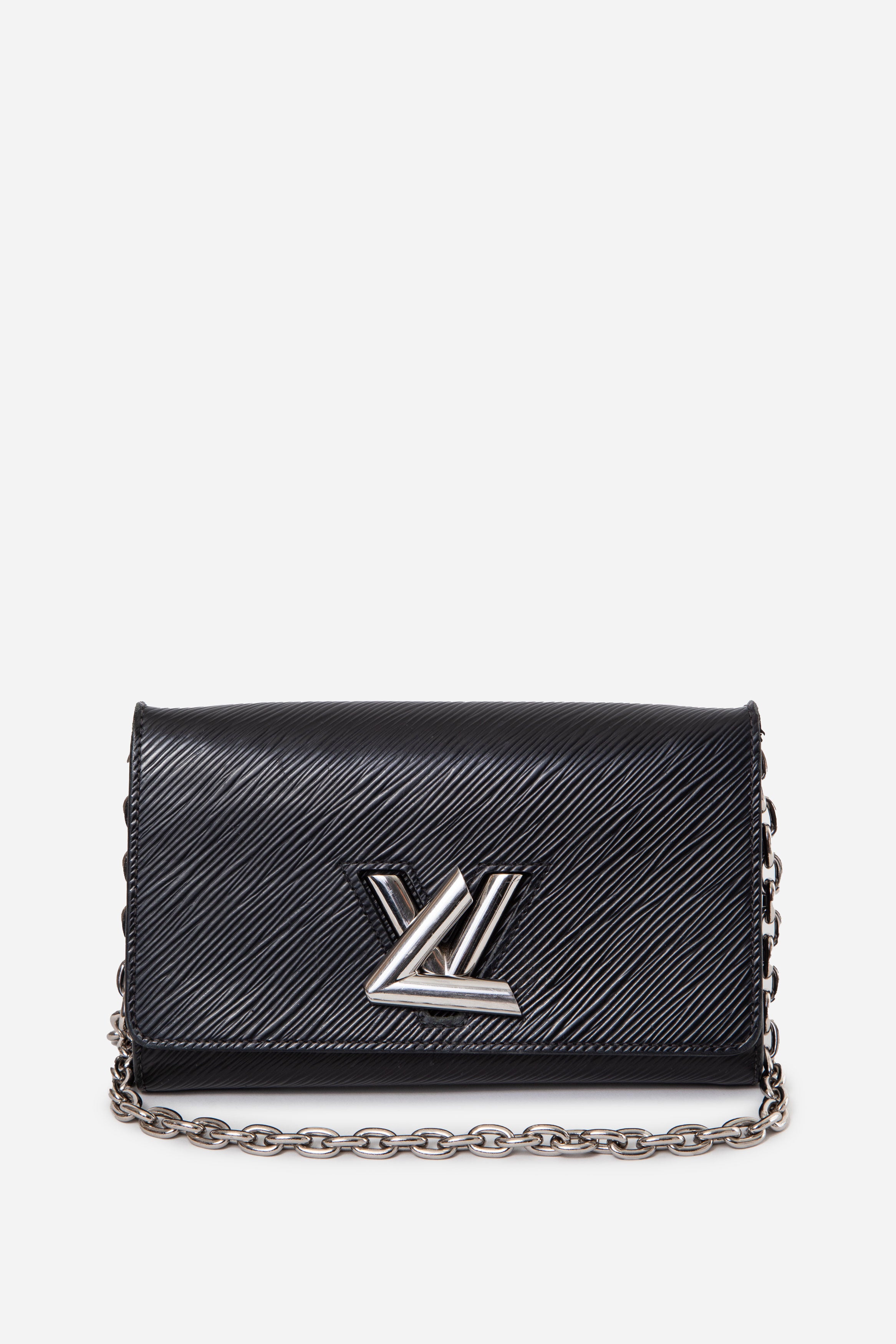 Louis Vuitton 2017 Black Epi Twist Wallet On Chain