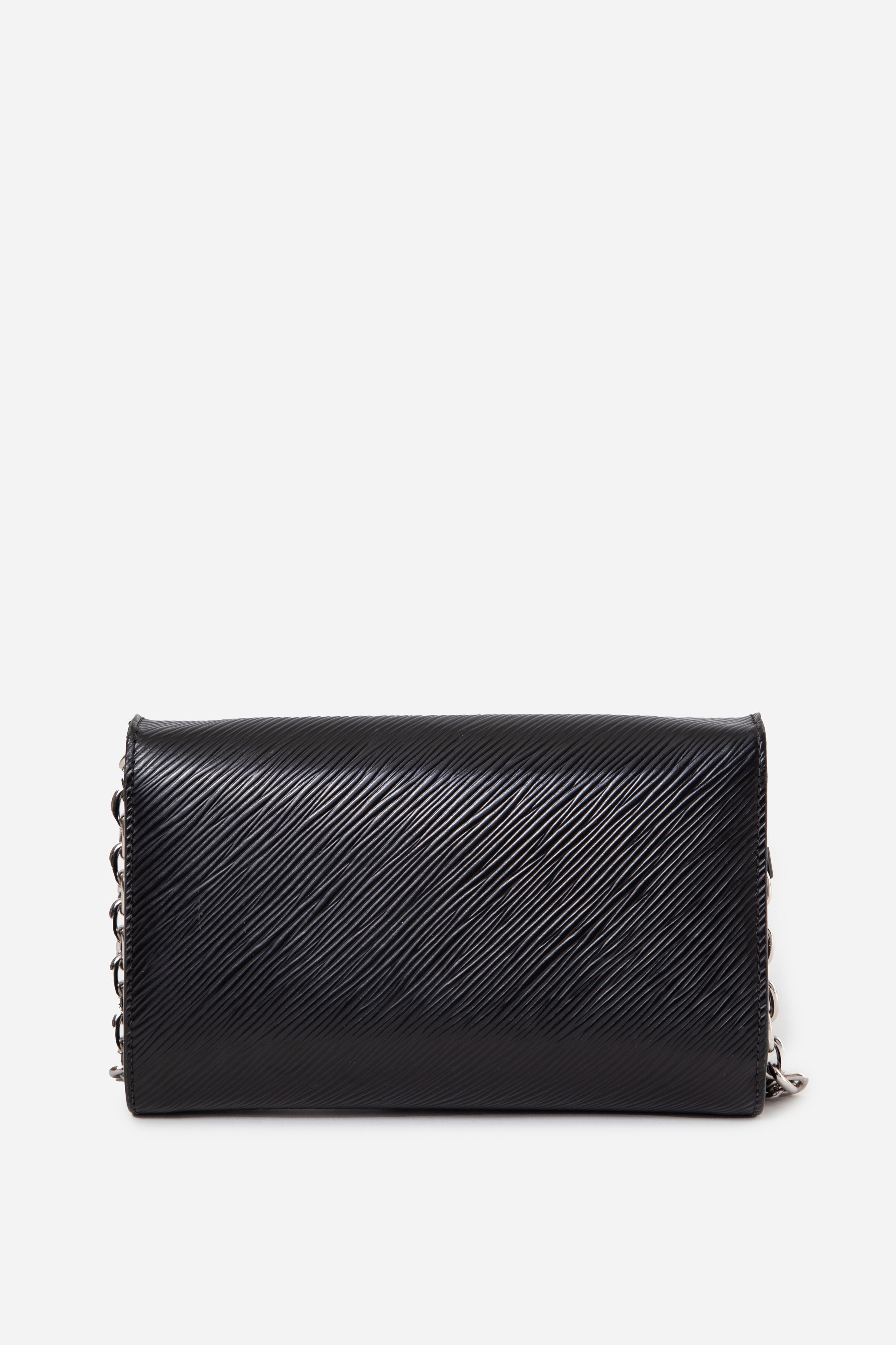 Louis Vuitton 2017 Black Epi Twist Wallet On Chain