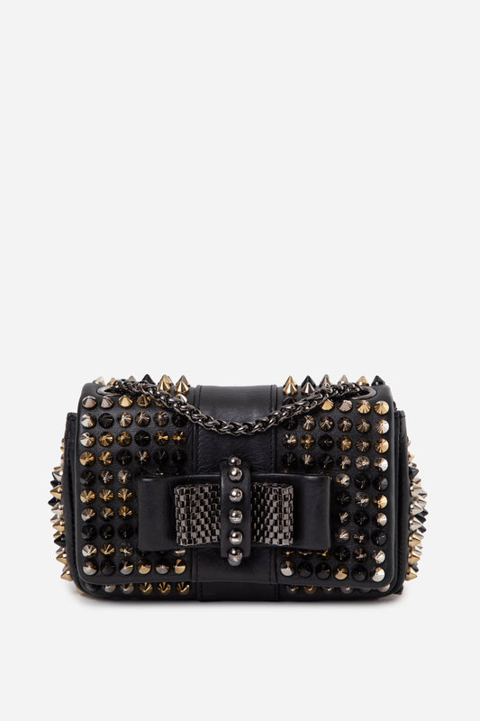 Christian Louboutin Black Spike Sweet Charity Bag