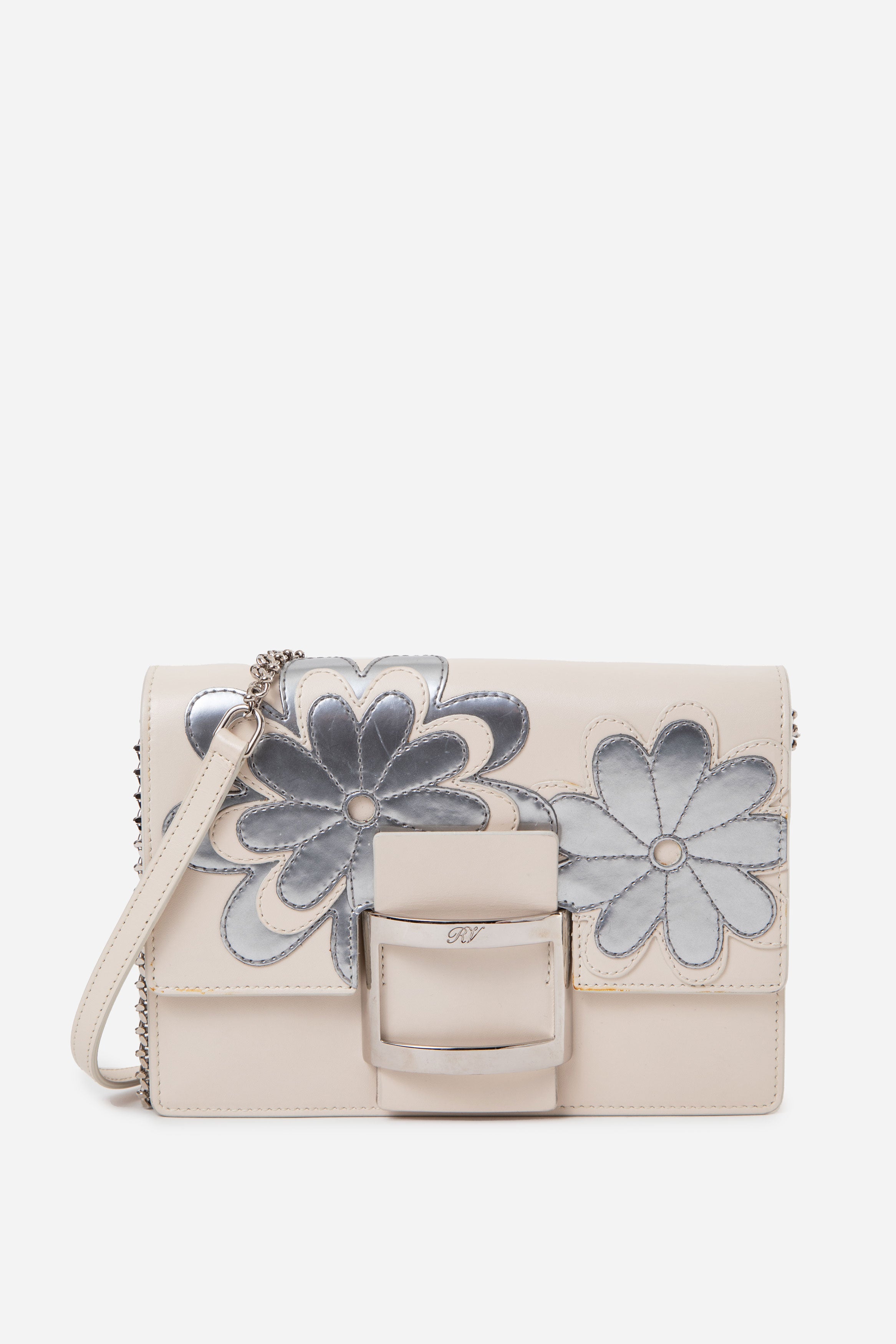Roger Vivier Flower Buckle Shoulder Bag