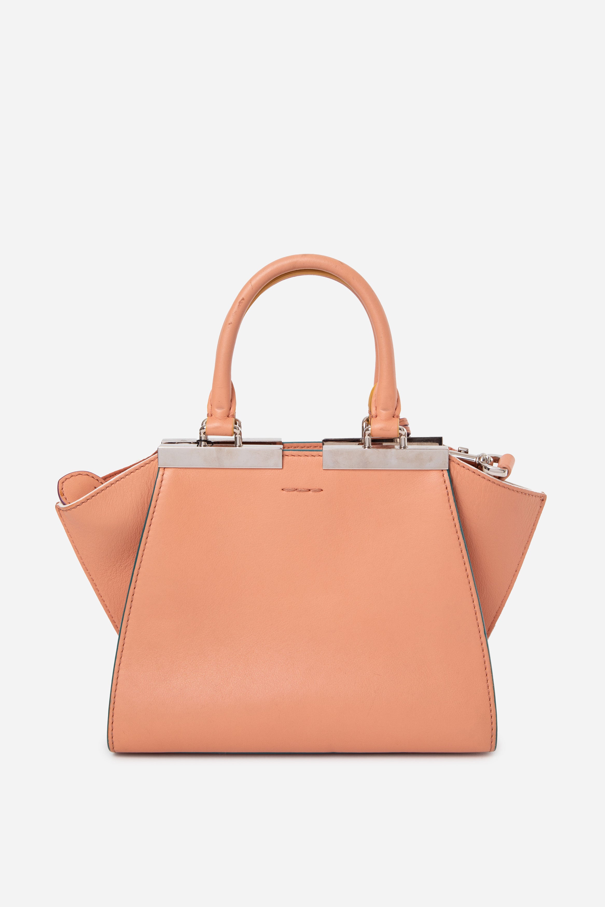 Fendi Pink Leather Mini 3Jours Bag With Strap