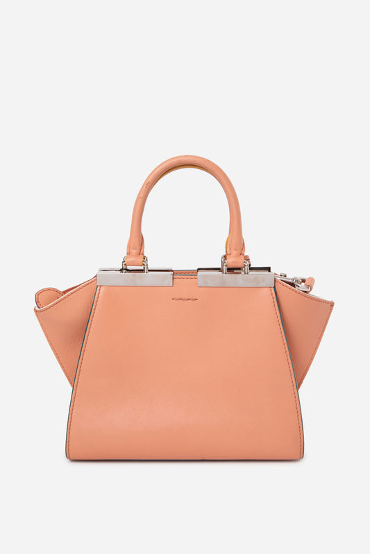 Fendi Pink Leather Mini 3Jours Bag With Strap