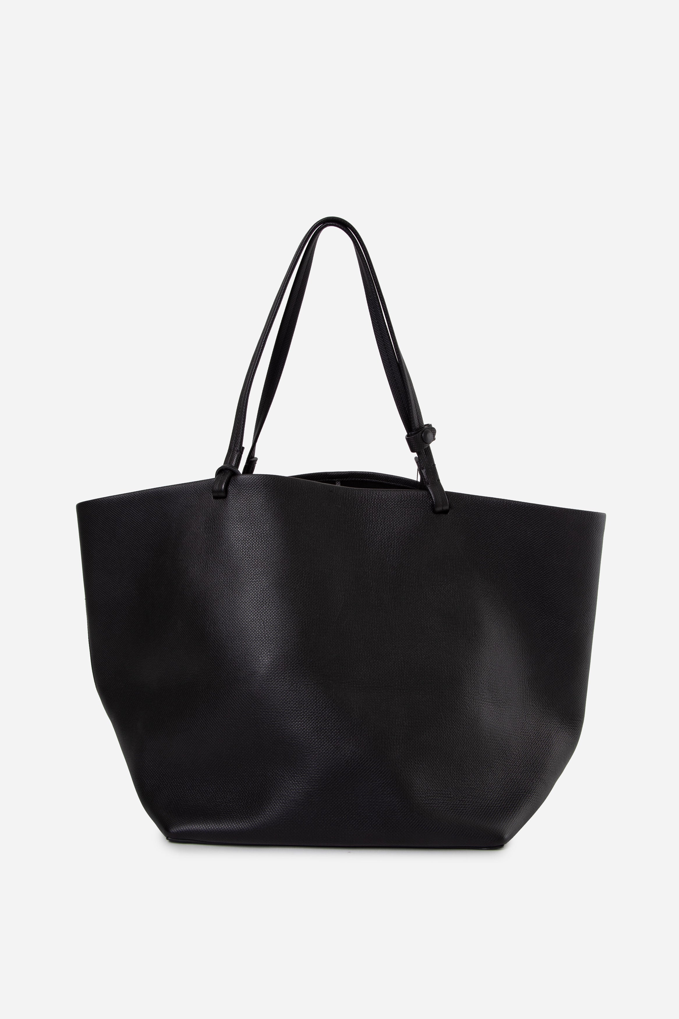 THE ROW Black Park Three Leather Tote Bag