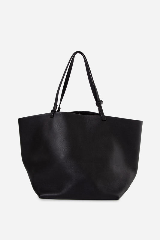 THE ROW Black Park Three Leather Tote Bag