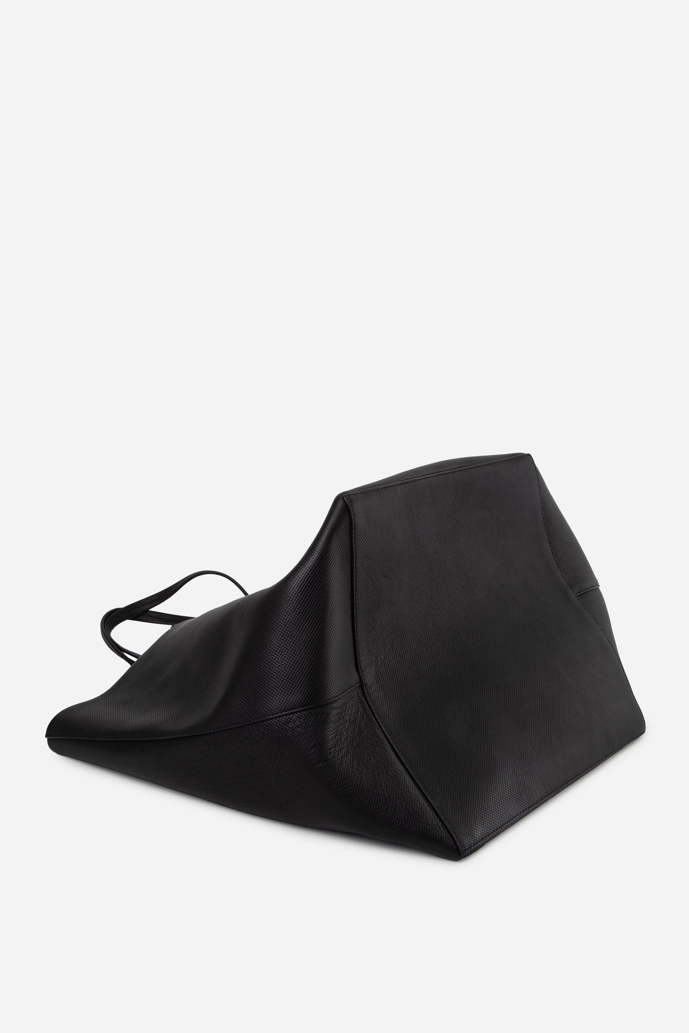 THE ROW Black Park Three Leather Tote Bag