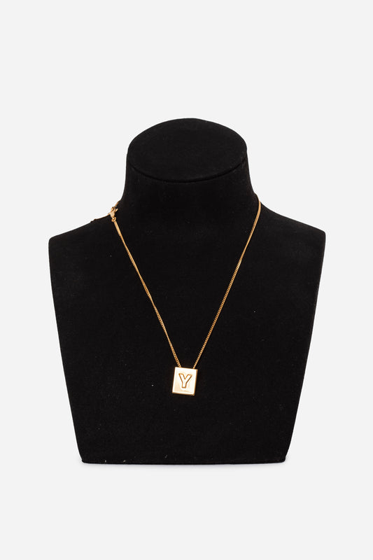 Celine Alphabet Y Necklace