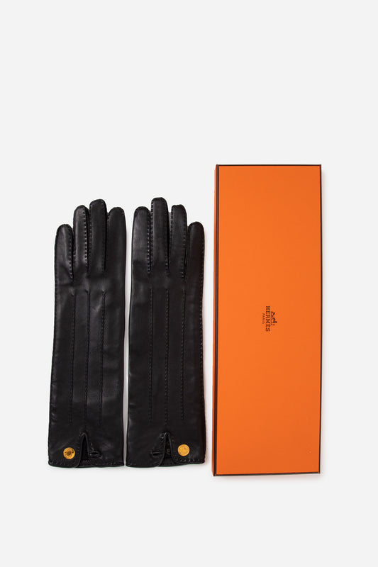 Hermes long Nervures Droites gloves