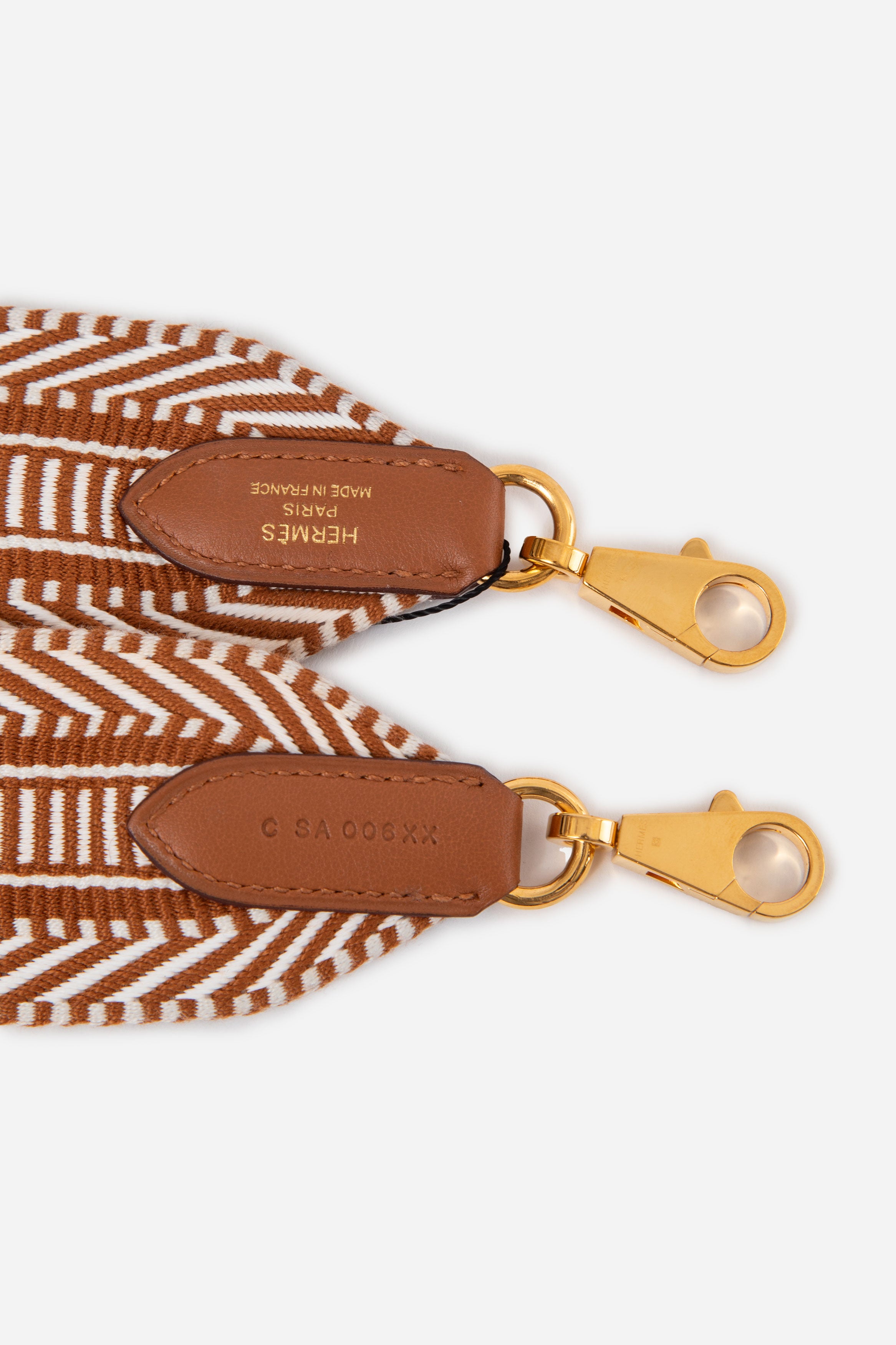 Hermes Gold Sangle Cavale 50 mm Bag Strap GHW