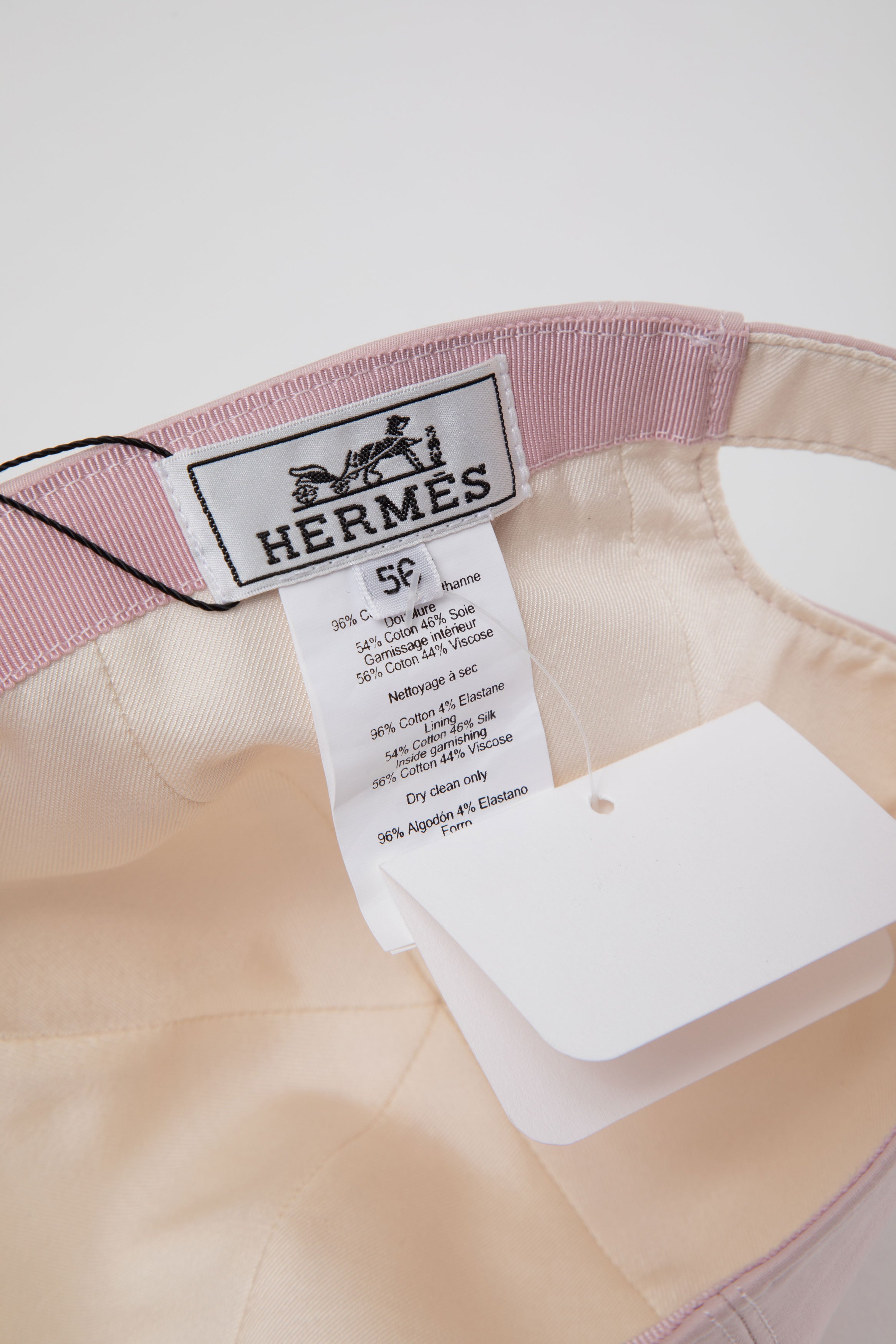 Hermes Serena Nautic cap Pink Size 56