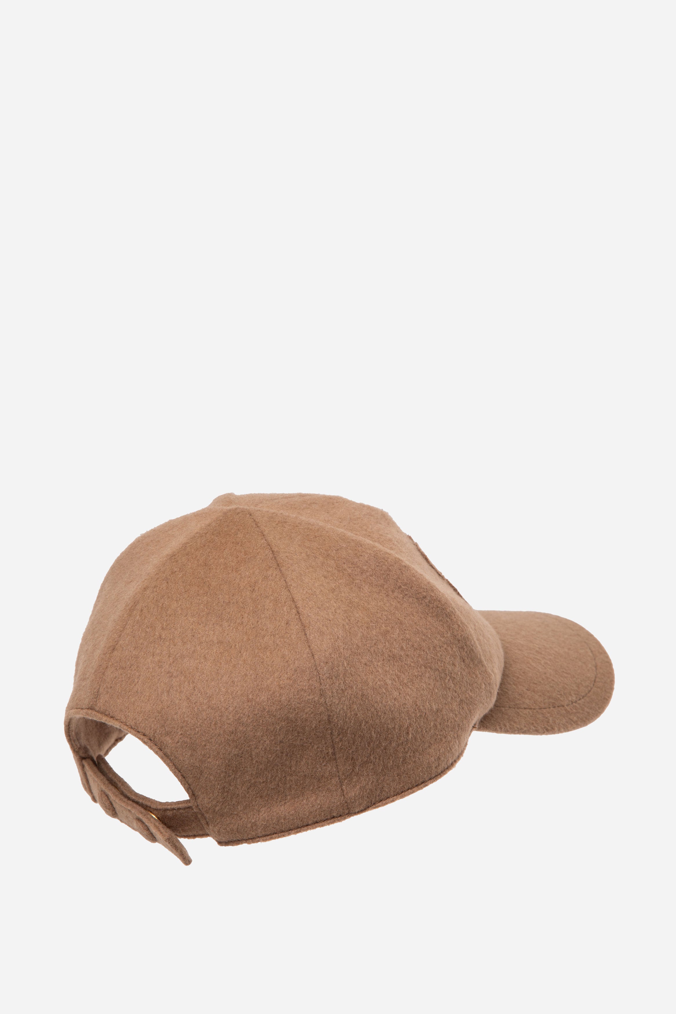 Miu Miu Beige Camel Wool Baseball Cap