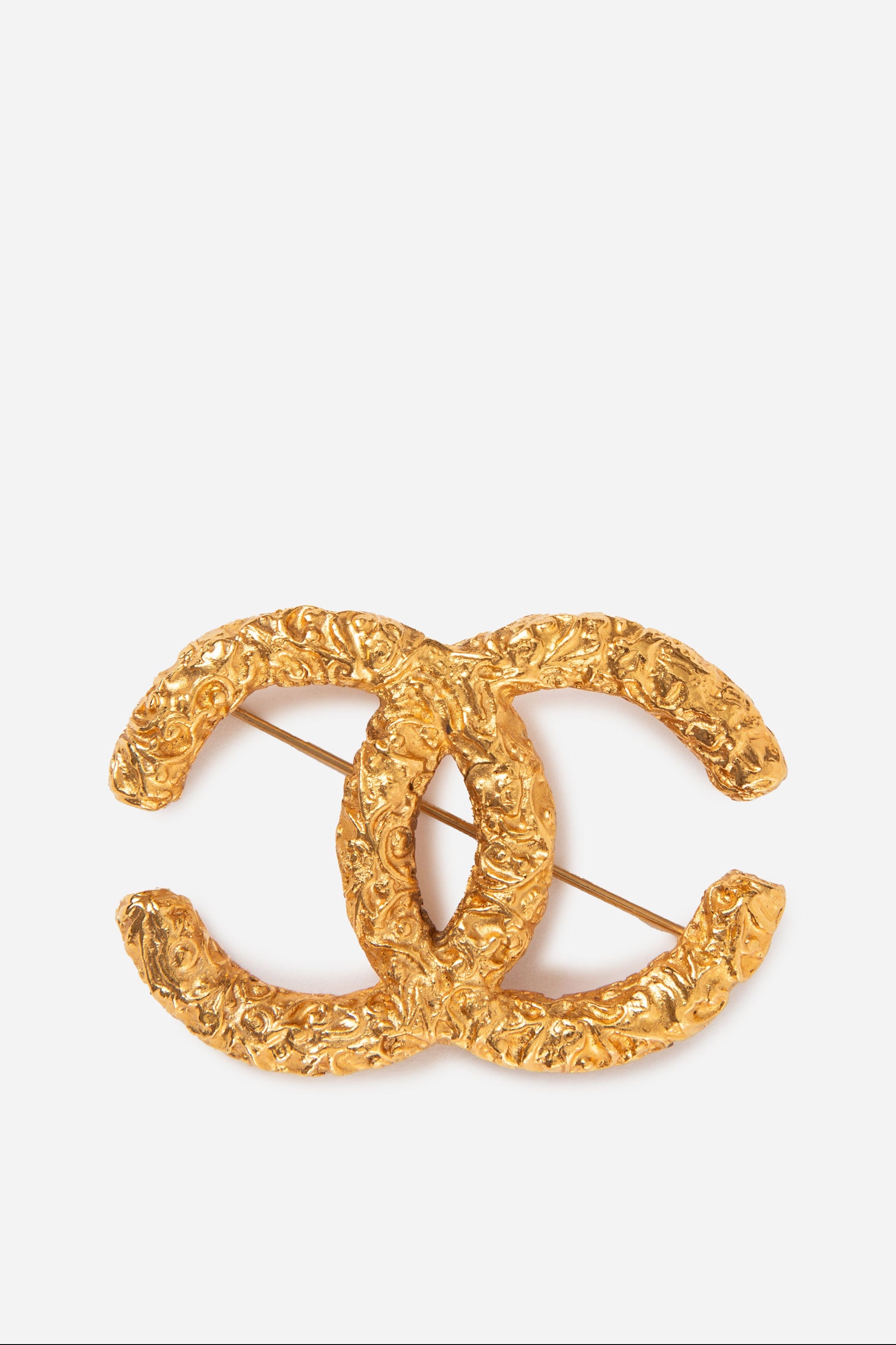 Pre-Owned CHANEL 1993 Florentine CC Brooch