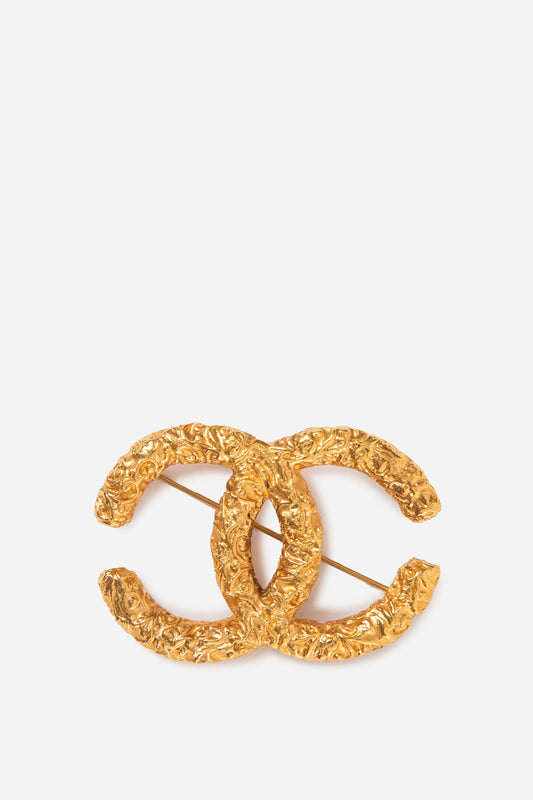 Pre-Owned CHANEL 1993 Florentine CC Brooch