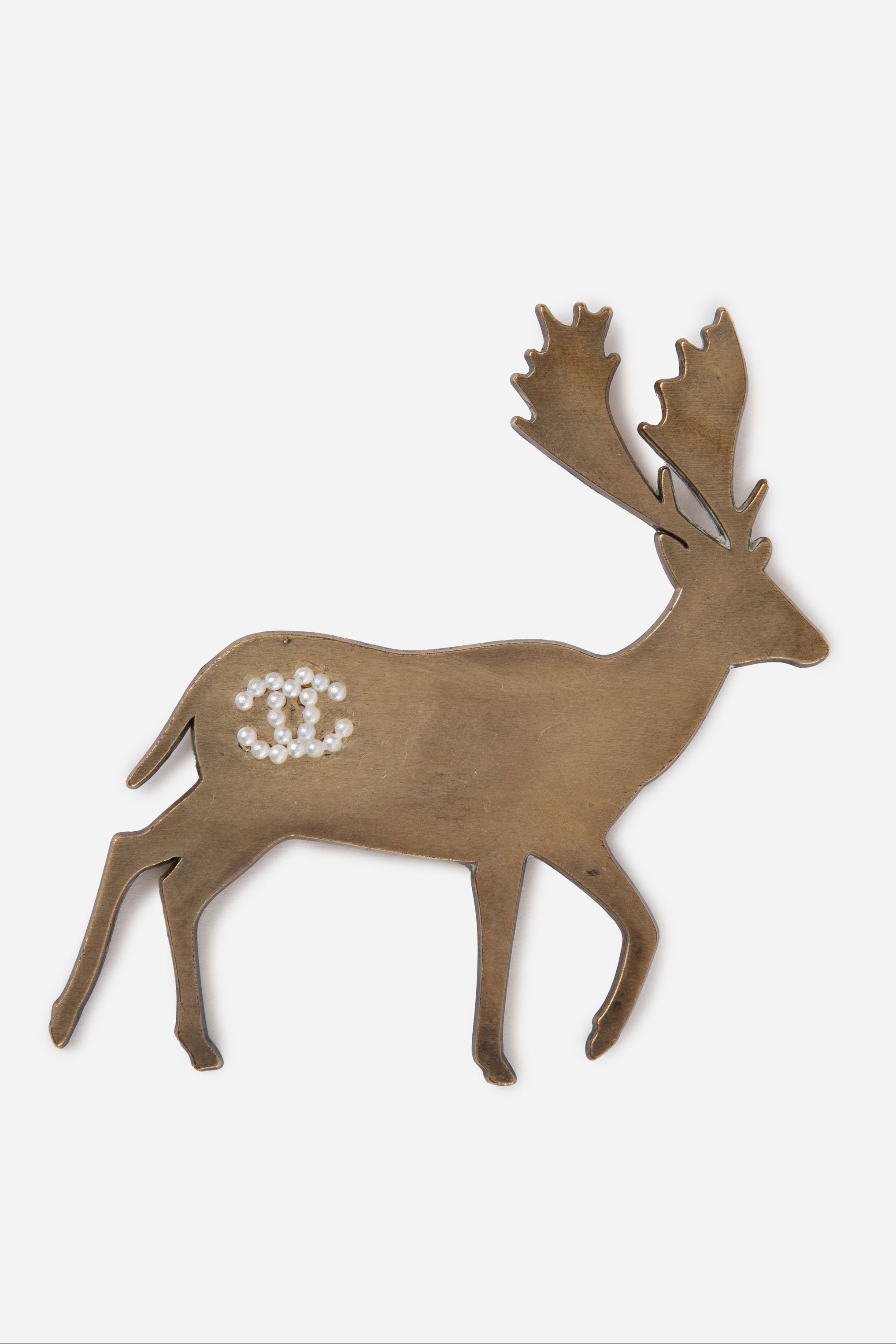 Pre-owned Chanel Deer Brooch