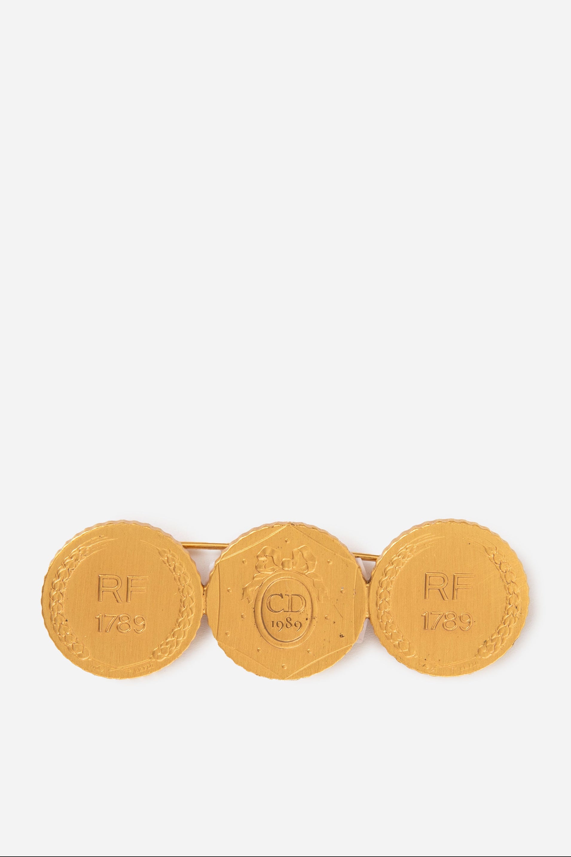 Dior Vintage RF 1789 Coin Brooch