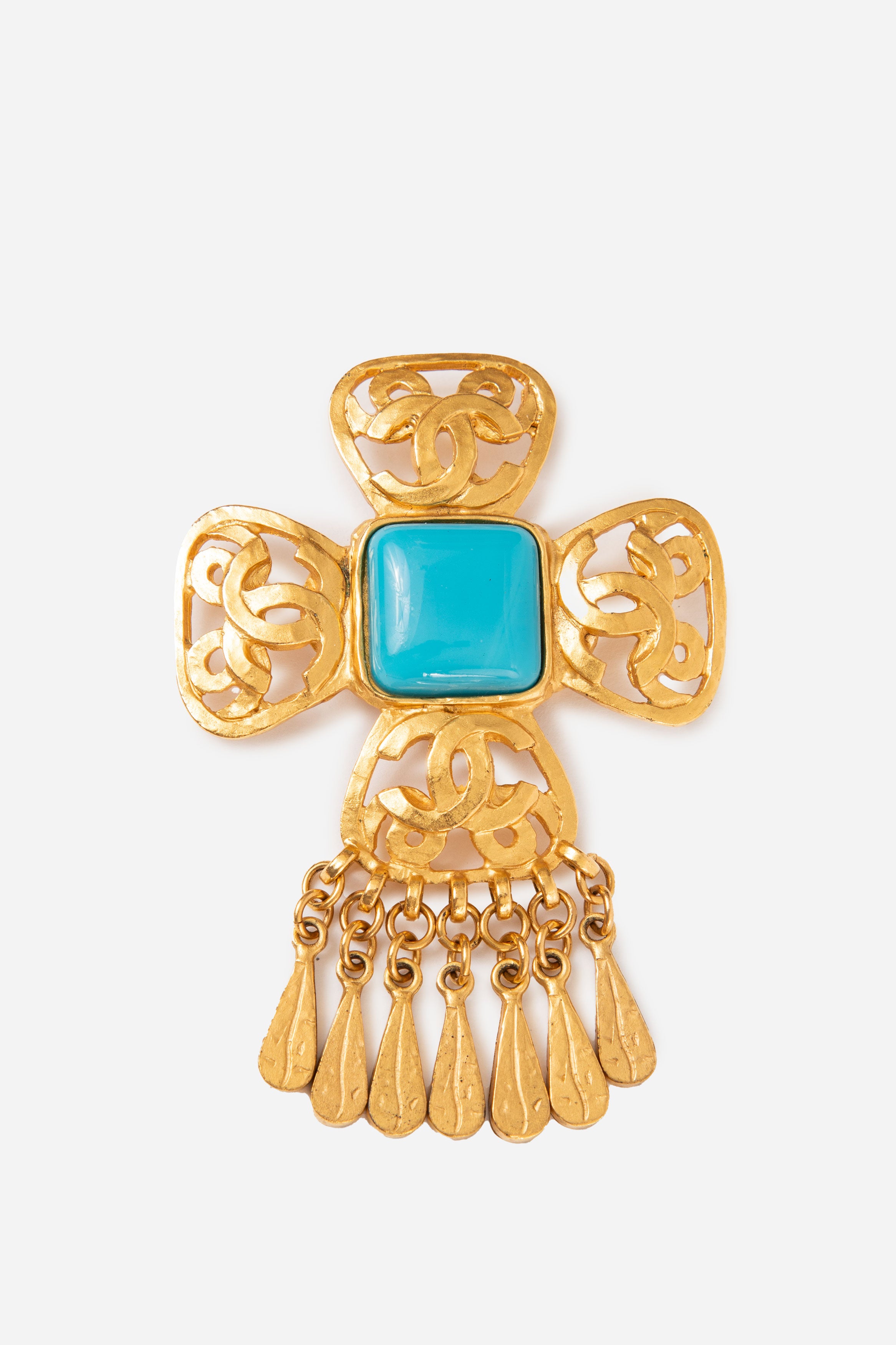 Pre-Owned Chanel 1995 Dangling CC Brooch