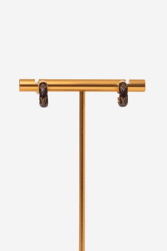 Louis Vuitton Monogram Wild LV Mini Hoop Earrings