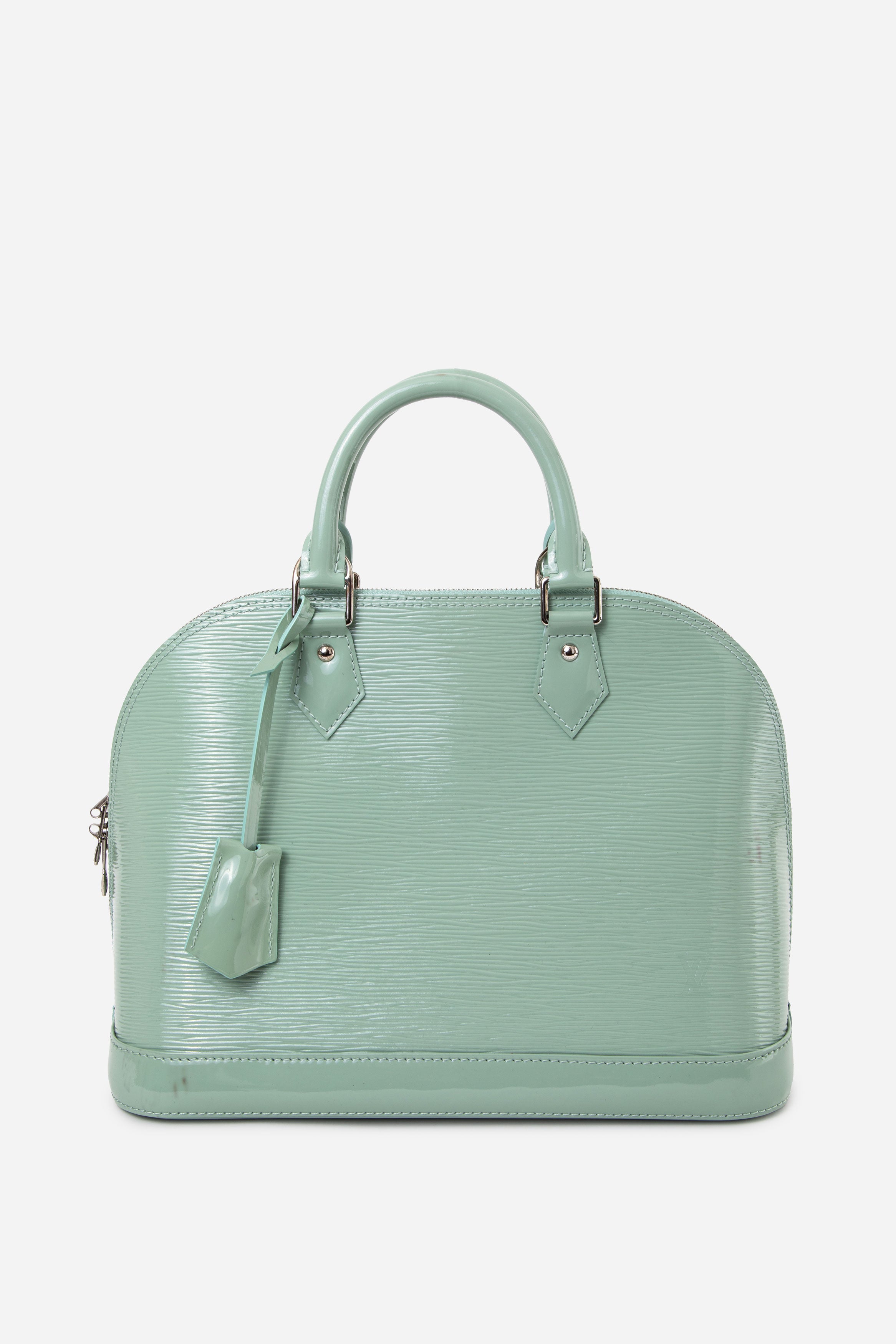 Louis Vuitton 2013 Green Epi Electric Leather Alma PM Top Handle Bag