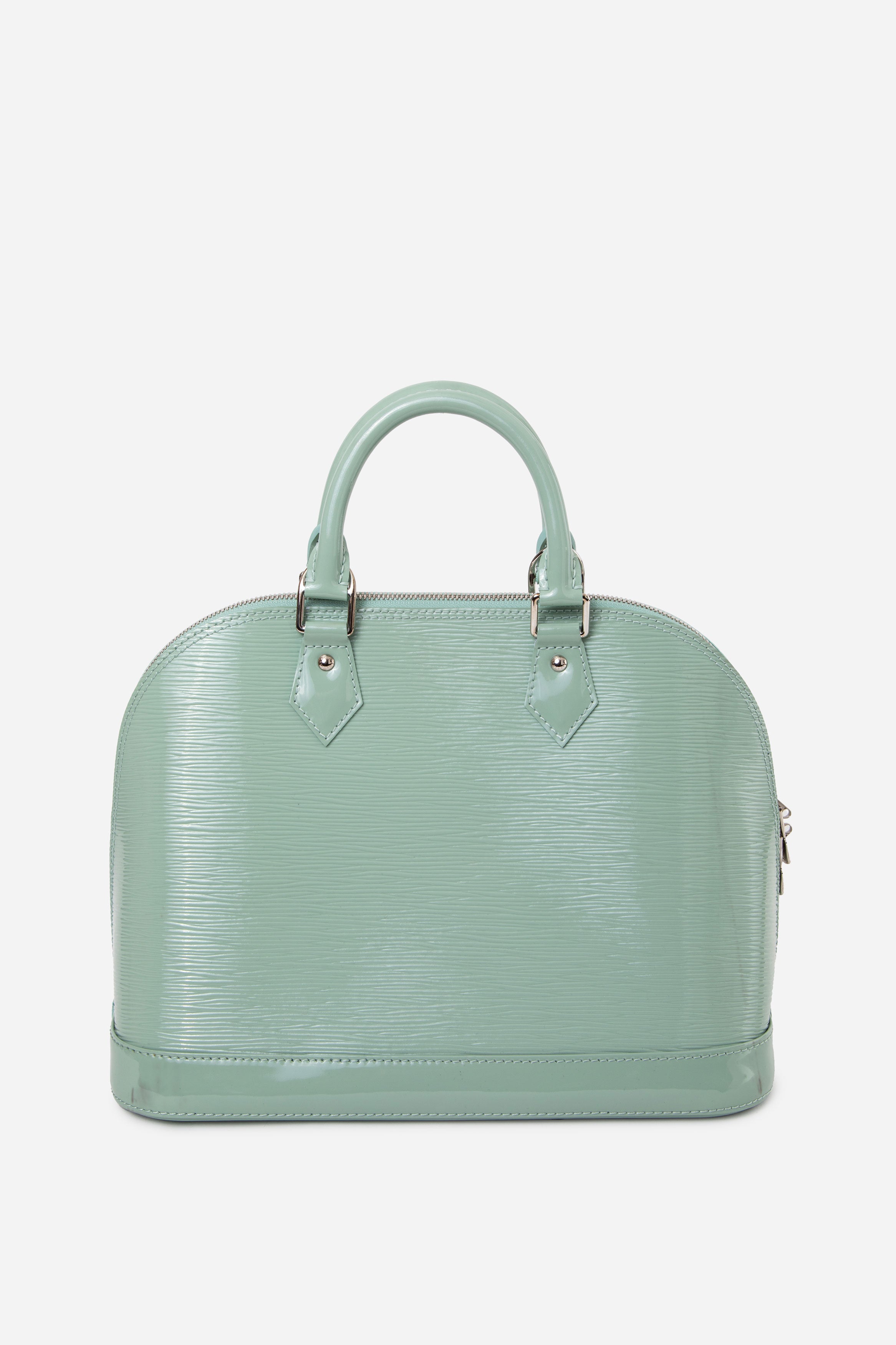 Louis Vuitton 2013 Green Epi Electric Leather Alma PM Top Handle Bag