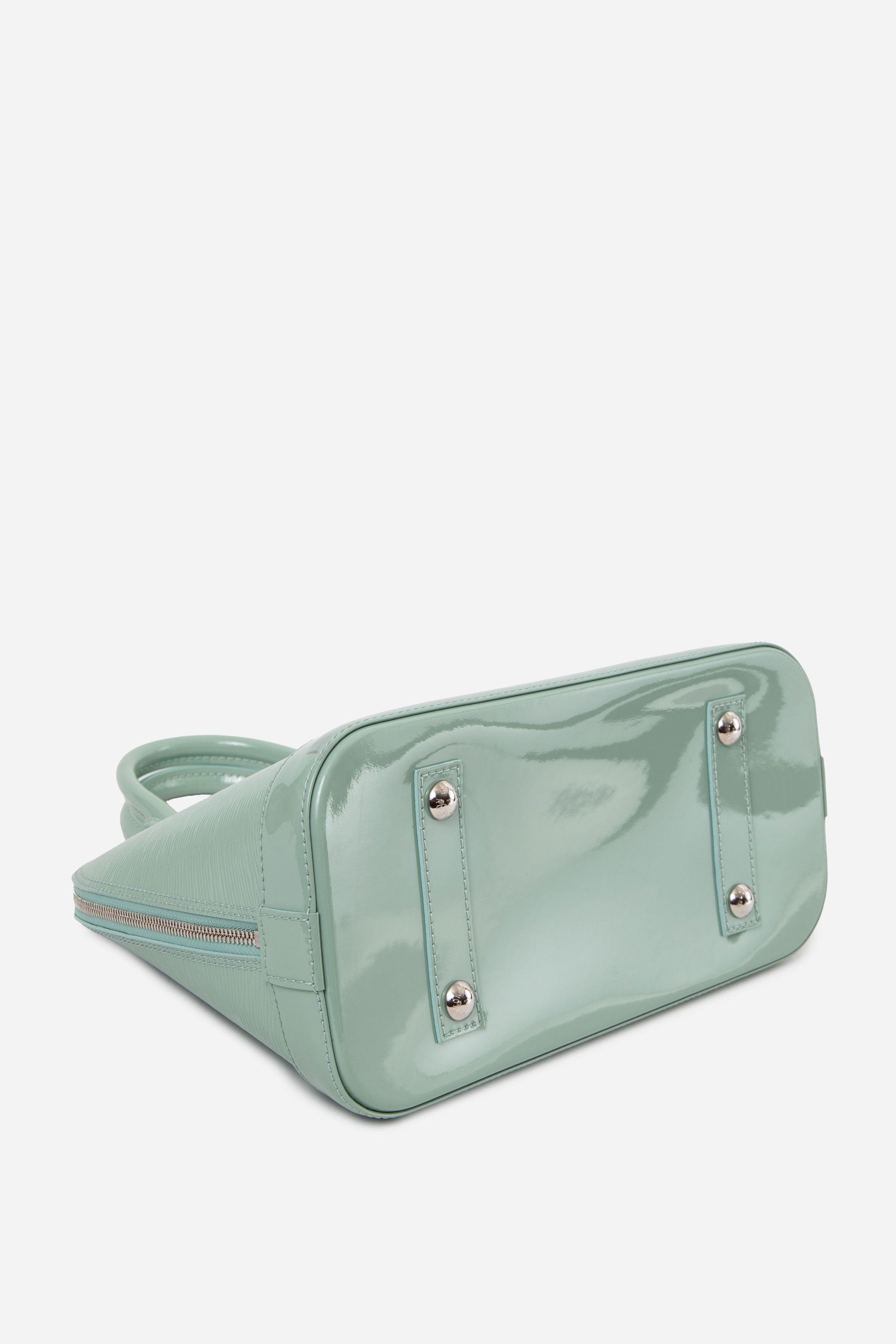 Louis Vuitton 2013 Green Epi Electric Leather Alma PM Top Handle Bag