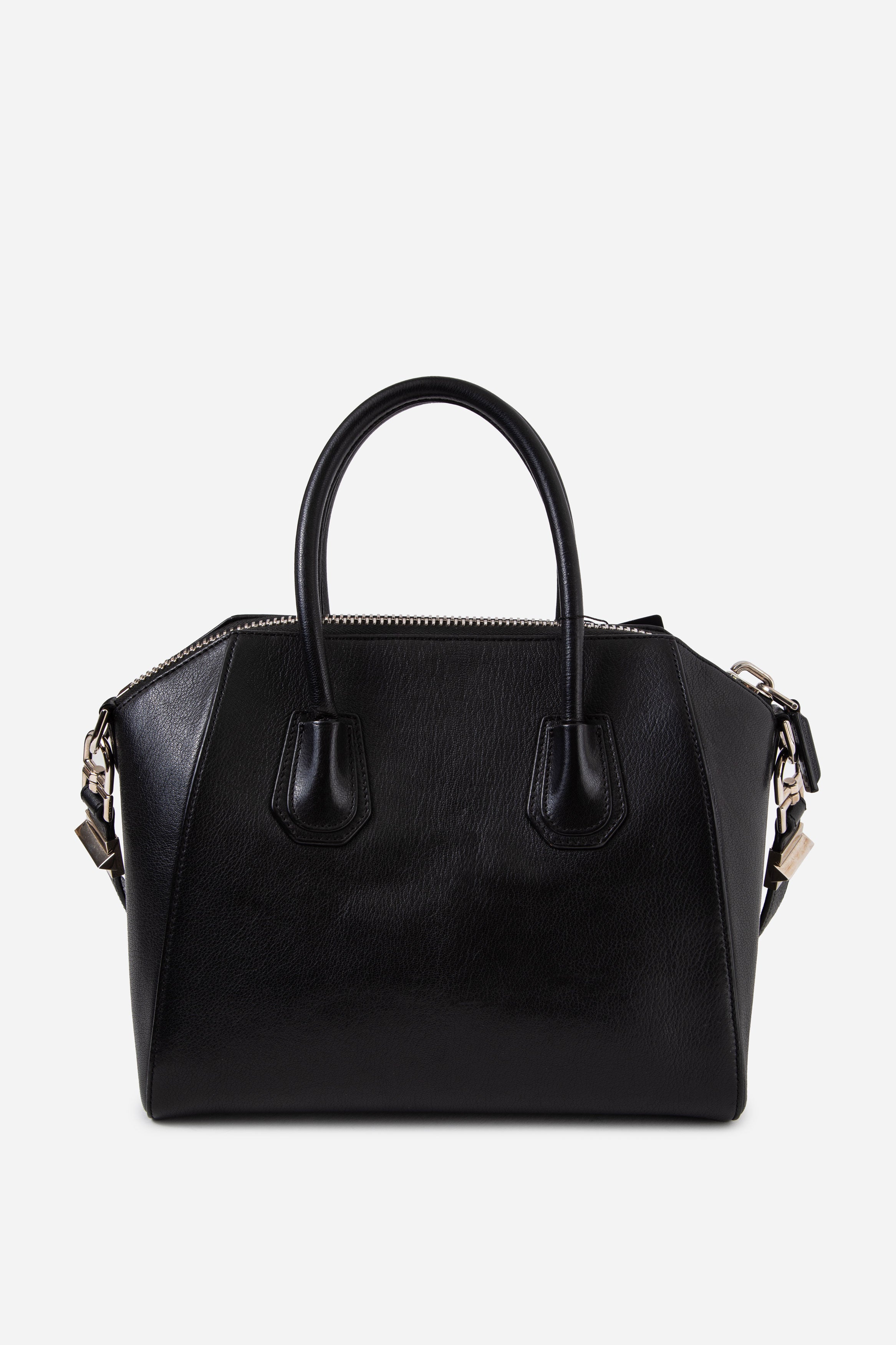 Givenchy Black Sugar Goatskin Small Antigona Top Handle With Strap